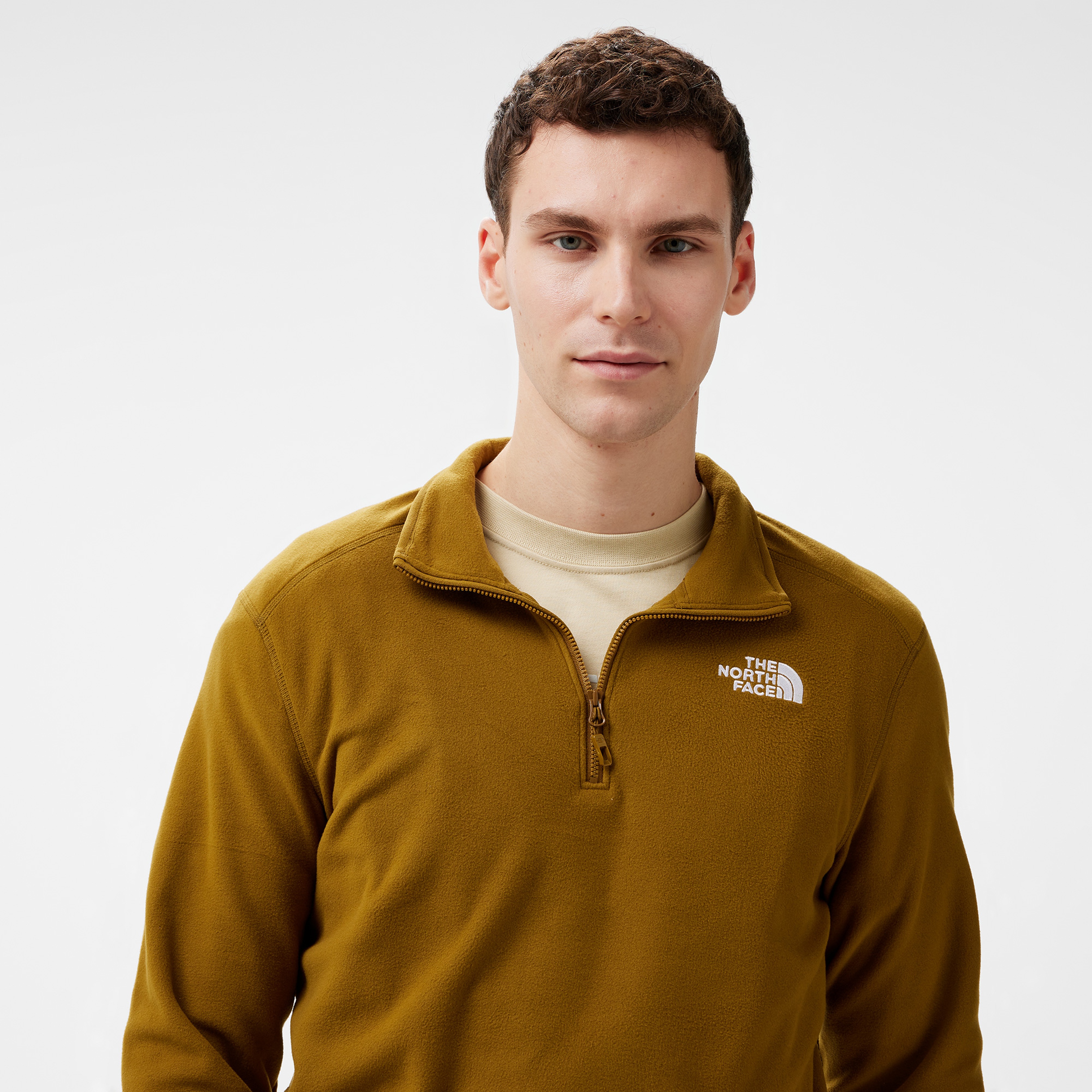 The North Face 100 Glacier 1/4 Zip Erkek Yeşil Ceket