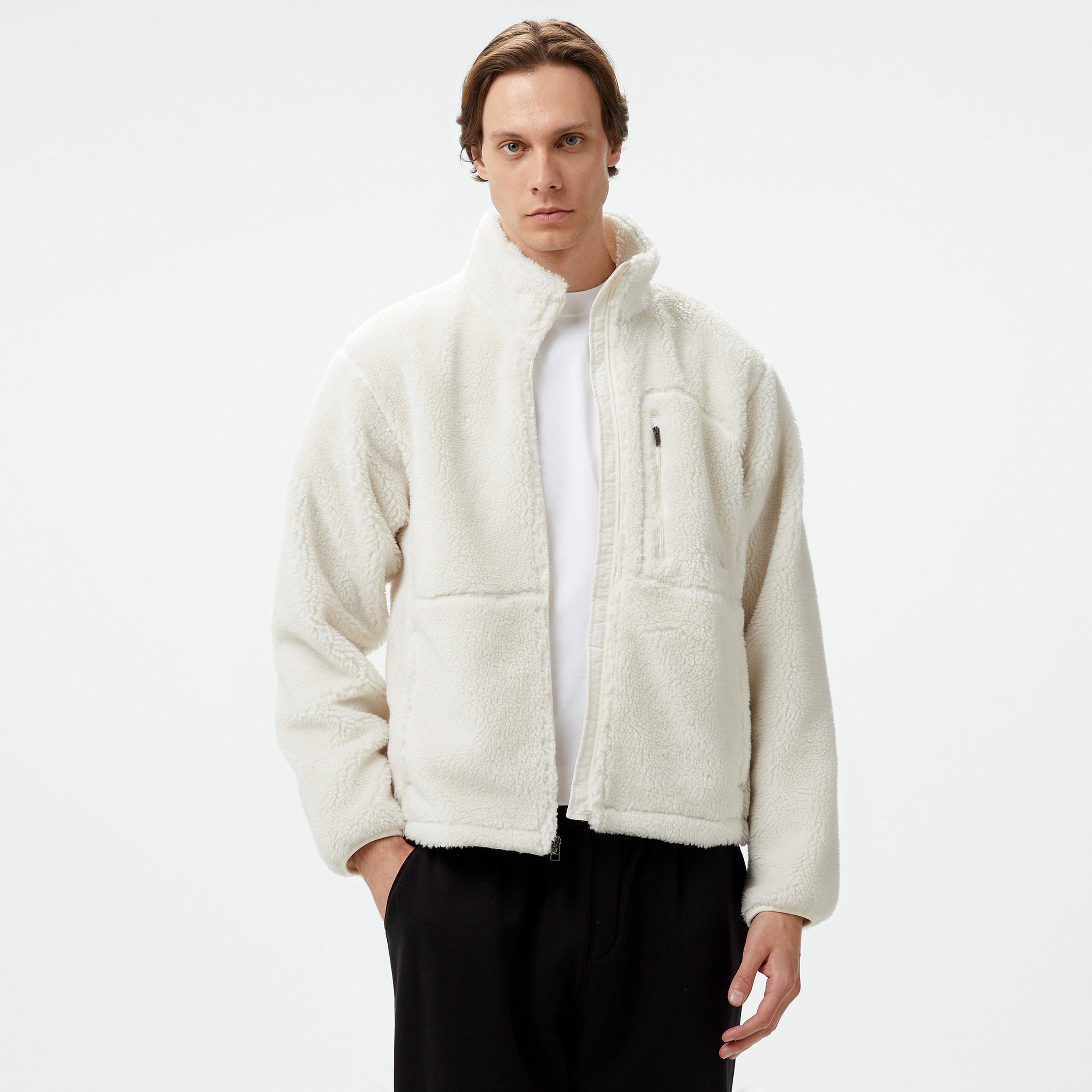 The North Face Extreme Pile 2 Erkek Beyaz Ceket