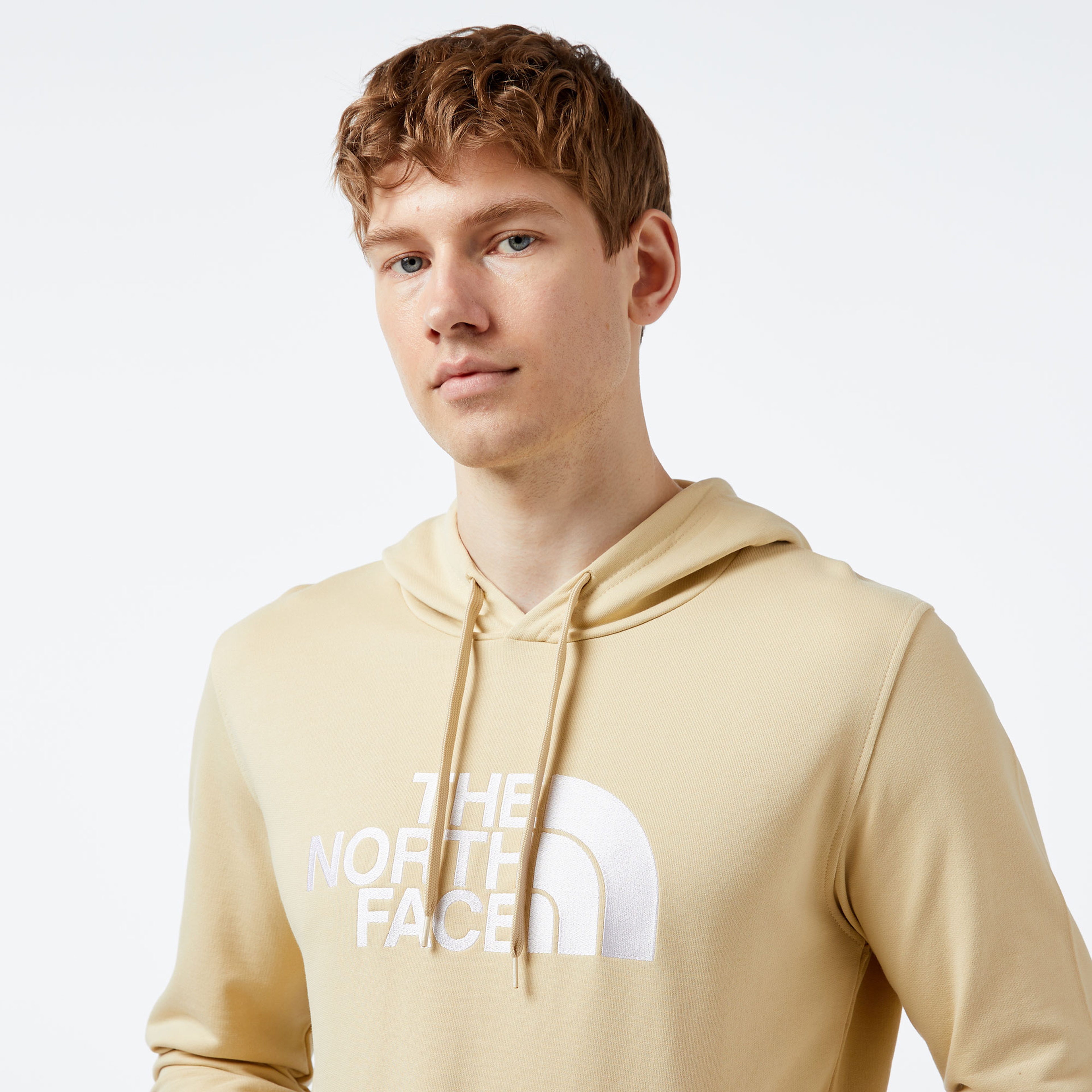 The North Face Light Drew Peak Pullover Hoodie Erkek Krem Rengi Sweatshirt