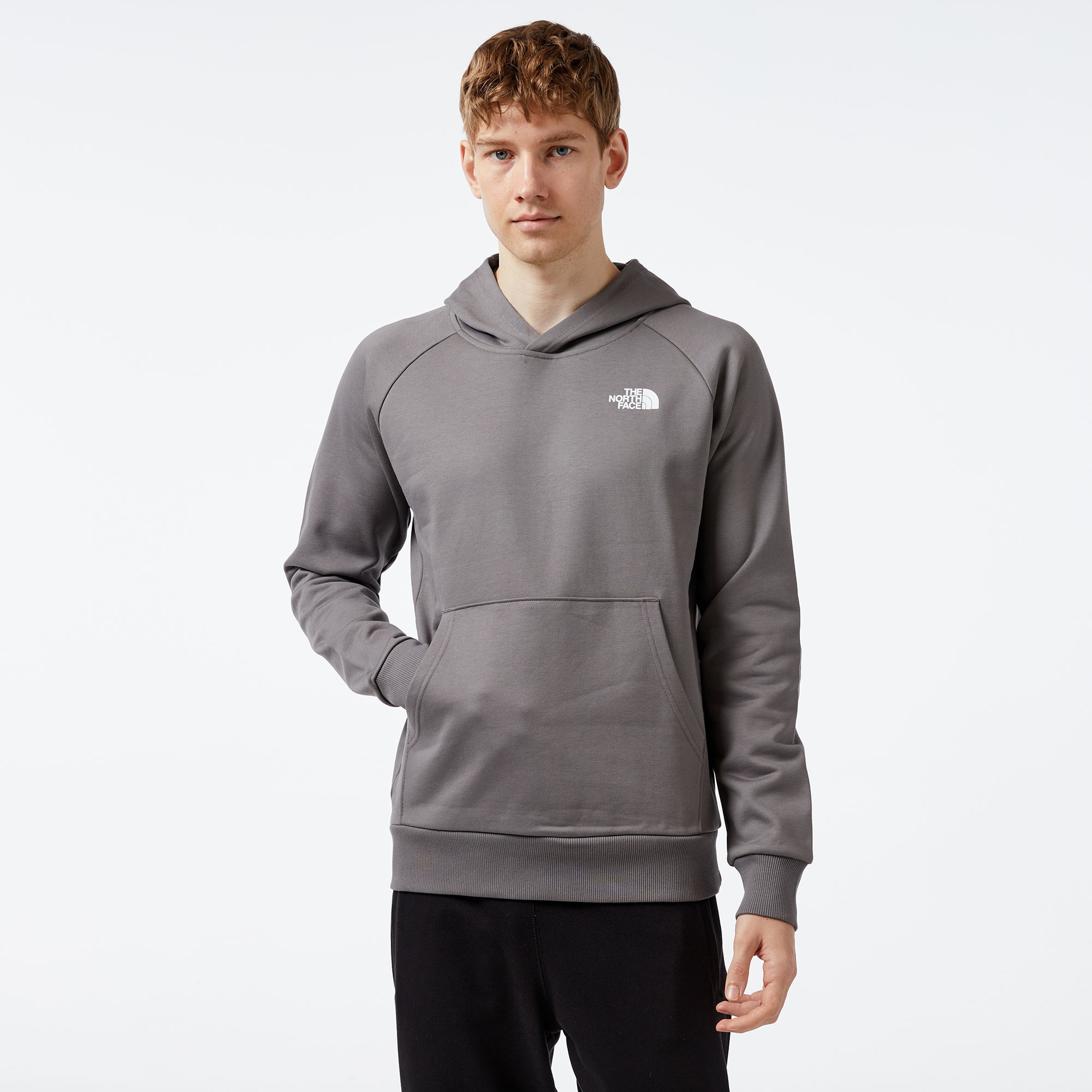 The North Face Raglan Redbox Erkek Gri Sweatshirt