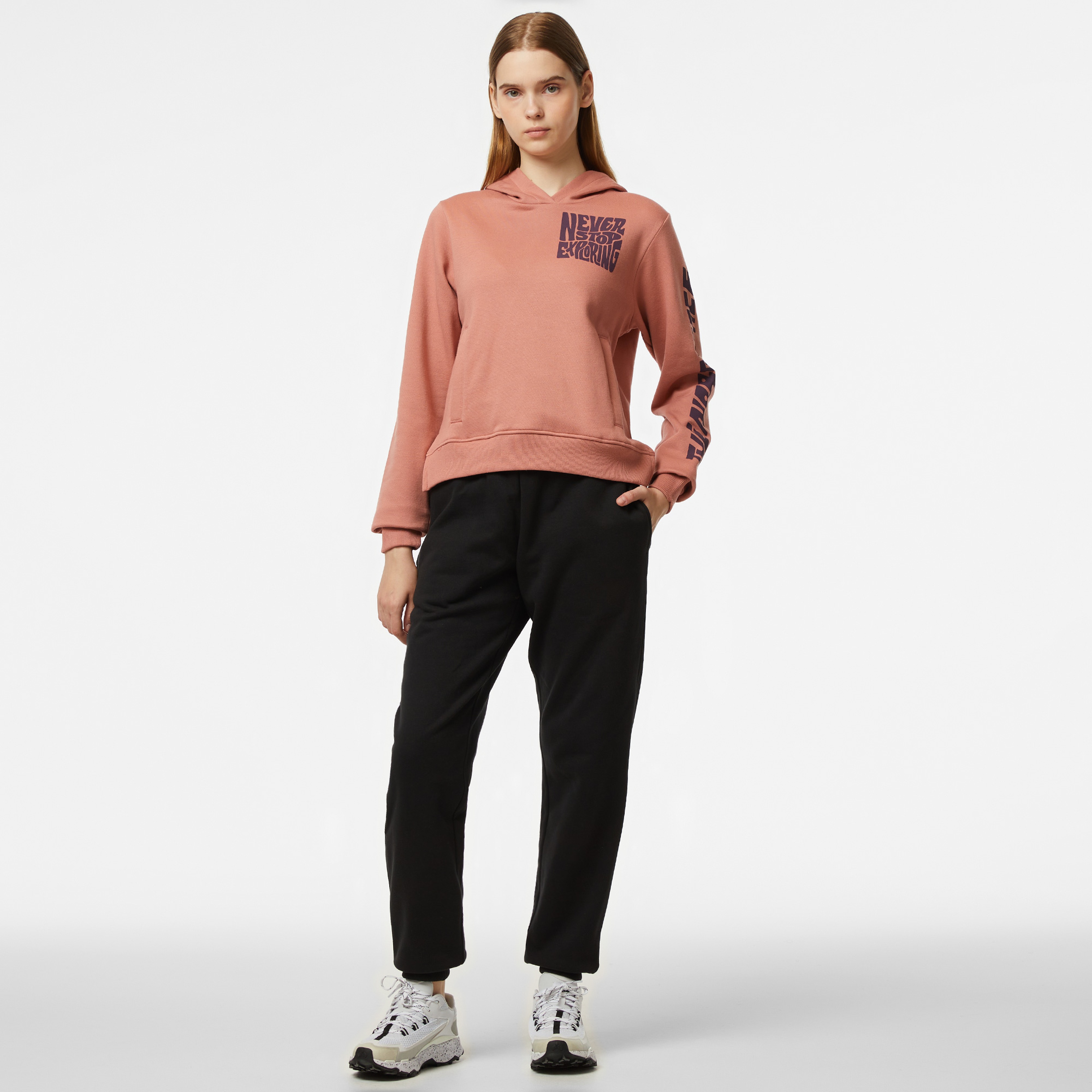 The North Face Mountain Play Kadın Turuncu Sweatshirt