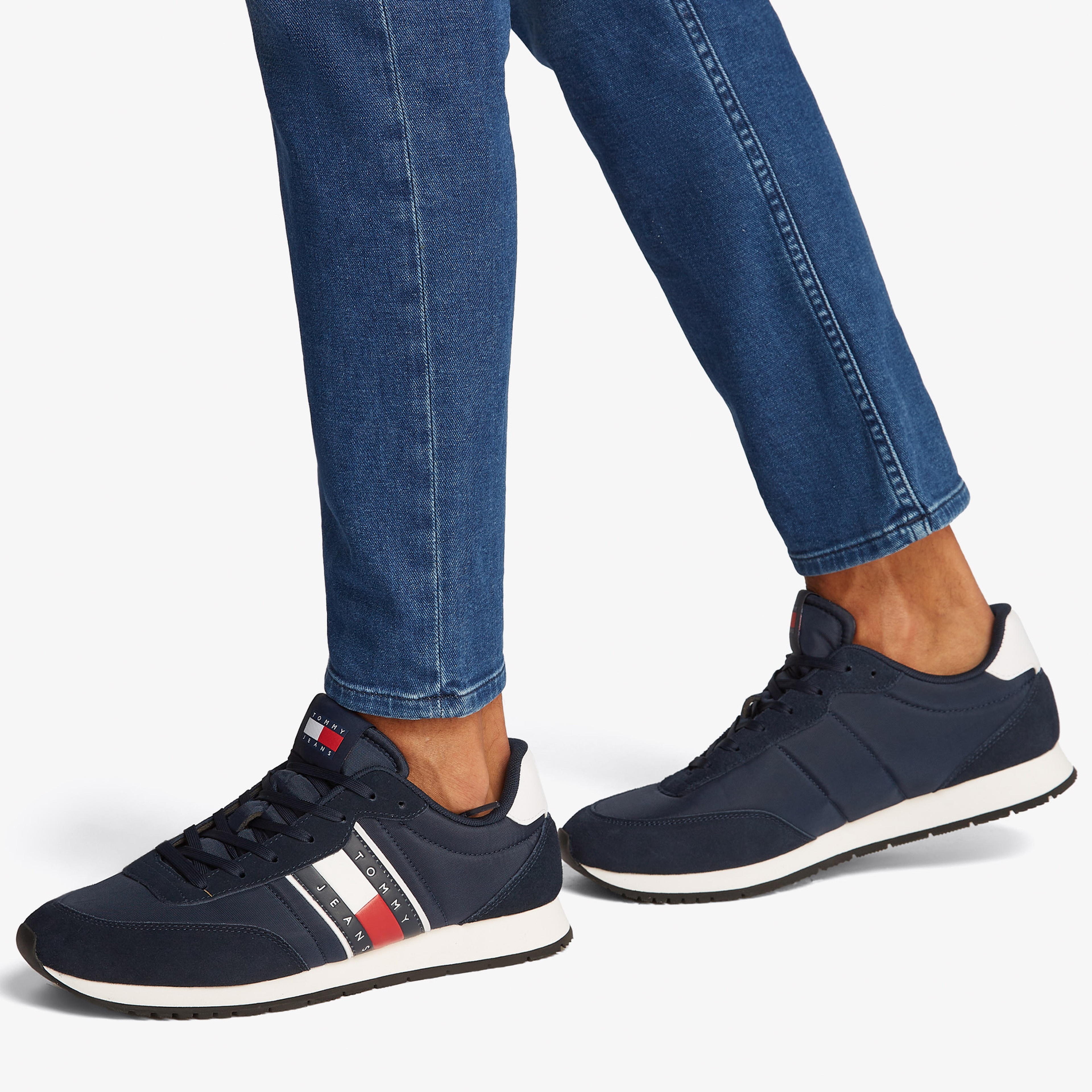 Tommy Hilfiger Runner Casual Ess Erkek Lacivert Sneaker