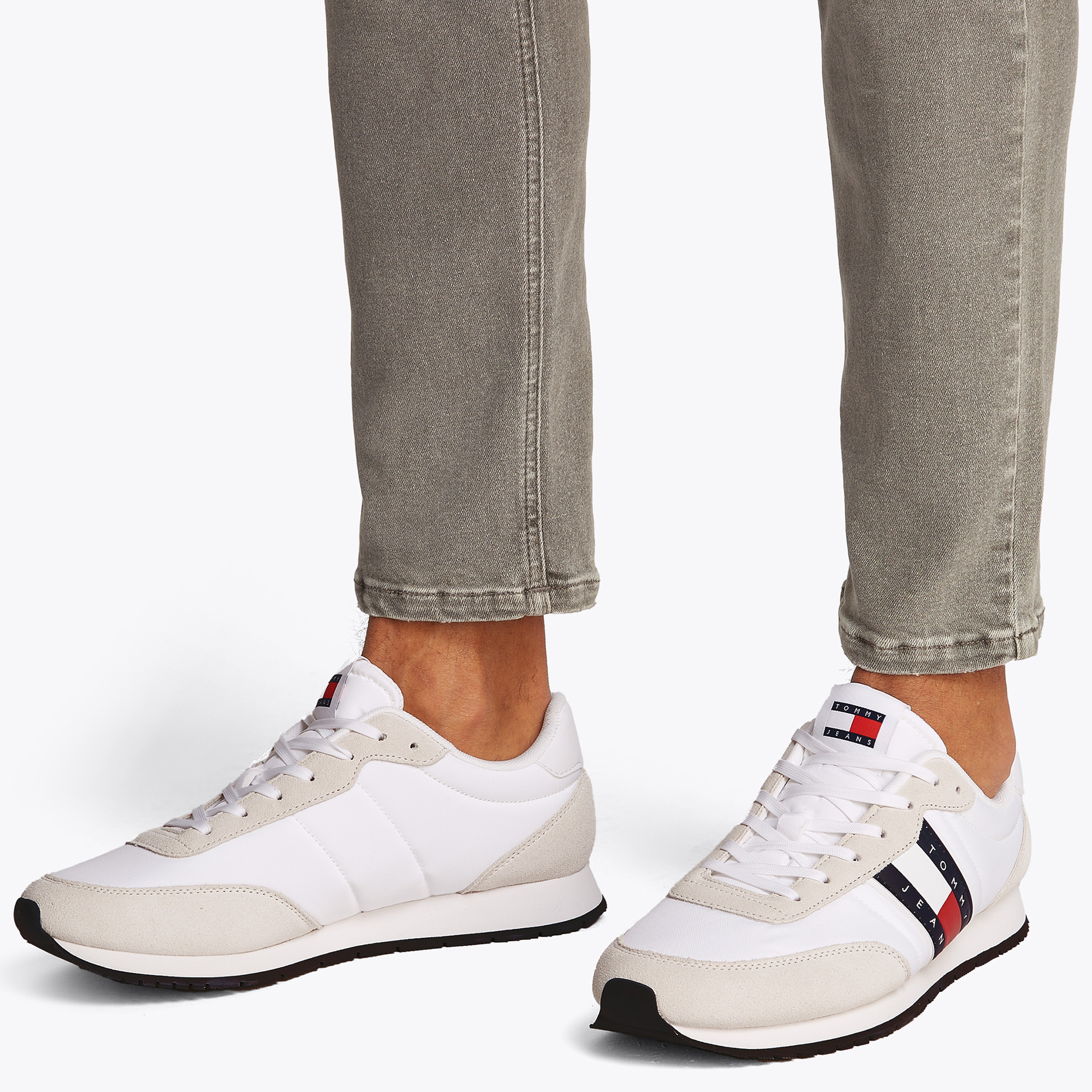 Tommy Hilfiger Runner Casual Ess Erkek Beyaz Sneaker