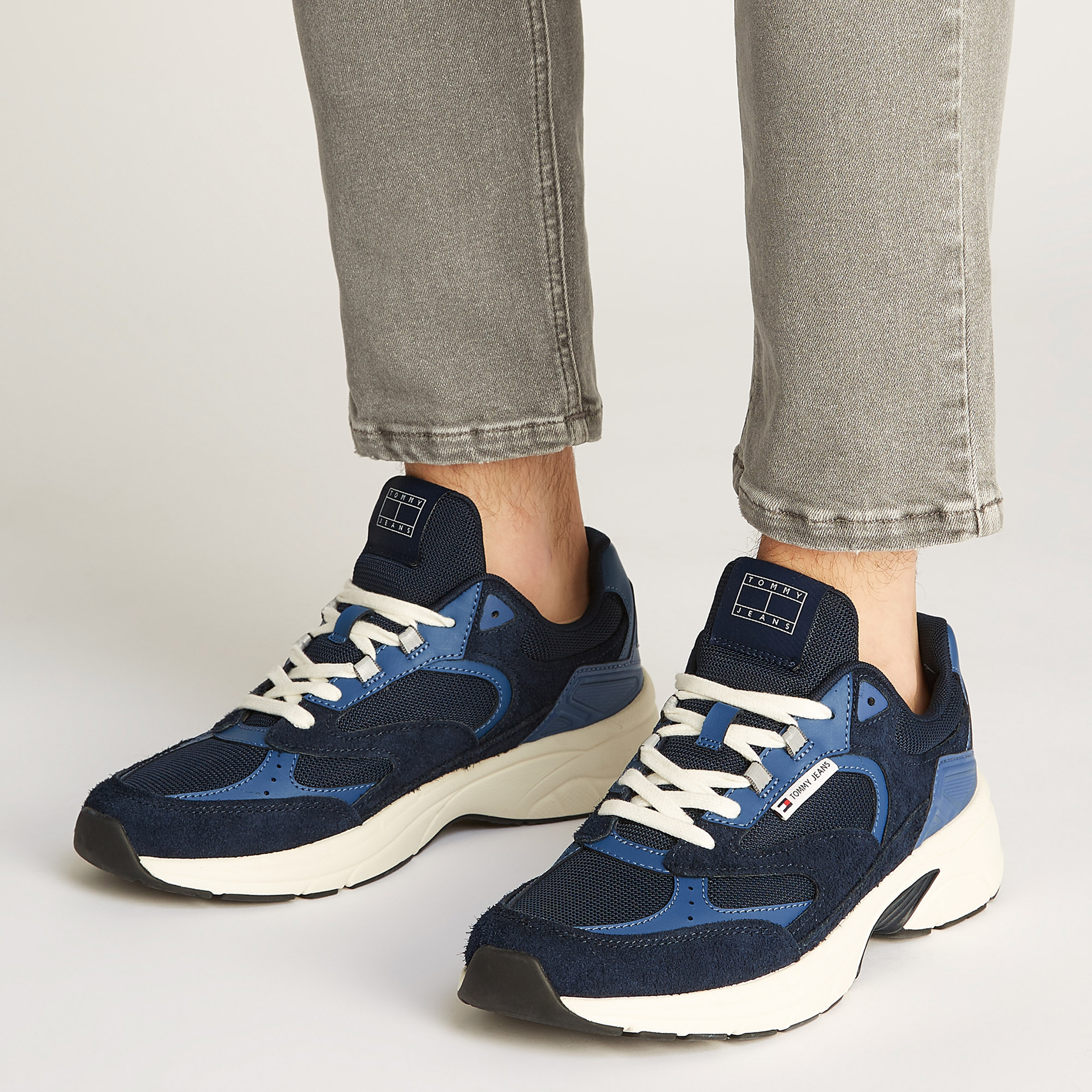 Tommy Hilfiger Erkek Mavi Sneaker