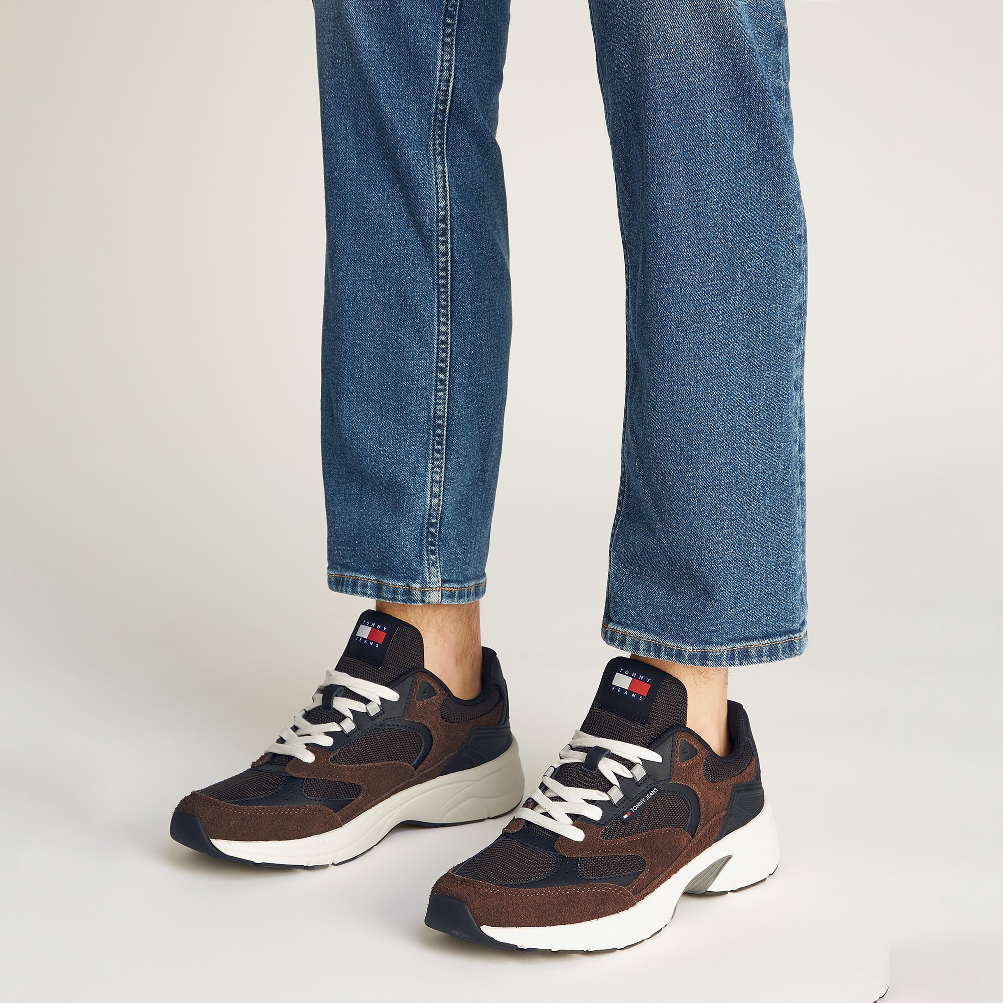 Tommy Hilfiger Erkek Kahverengi Sneaker