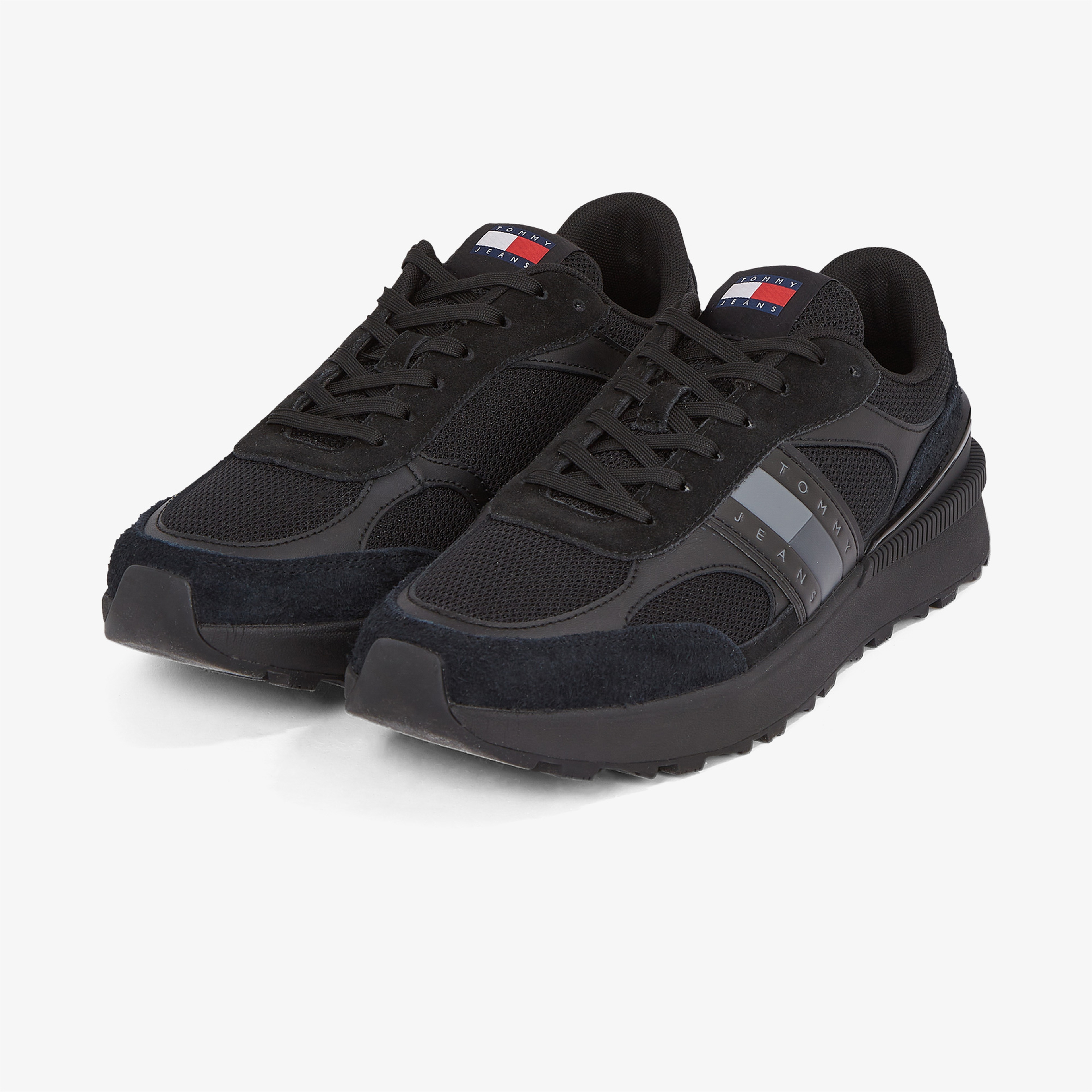 Tommy Hilfiger Technical Runner Ess Erkek Siyah Sneaker