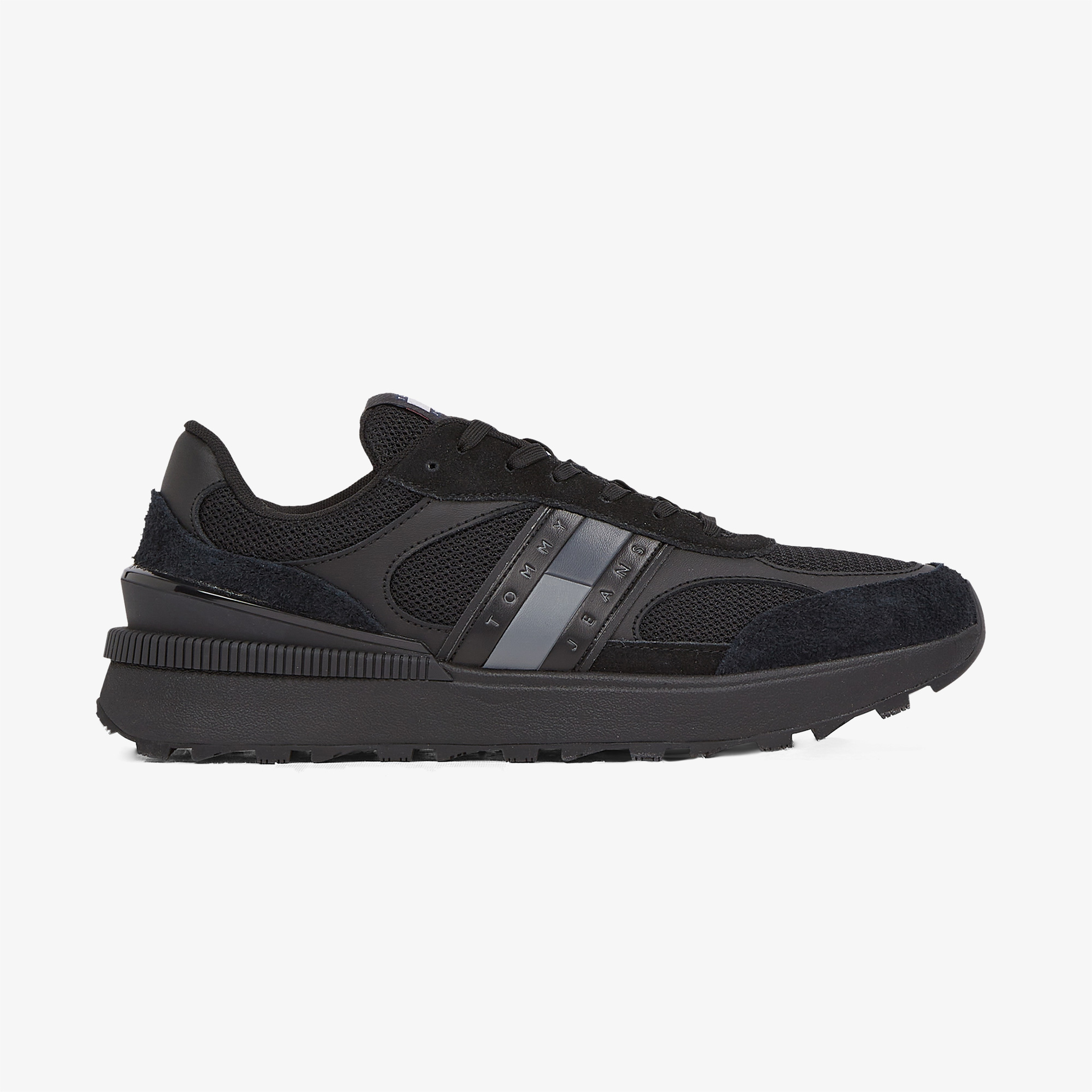 Tommy Hilfiger Technical Runner Ess Erkek Siyah Sneaker