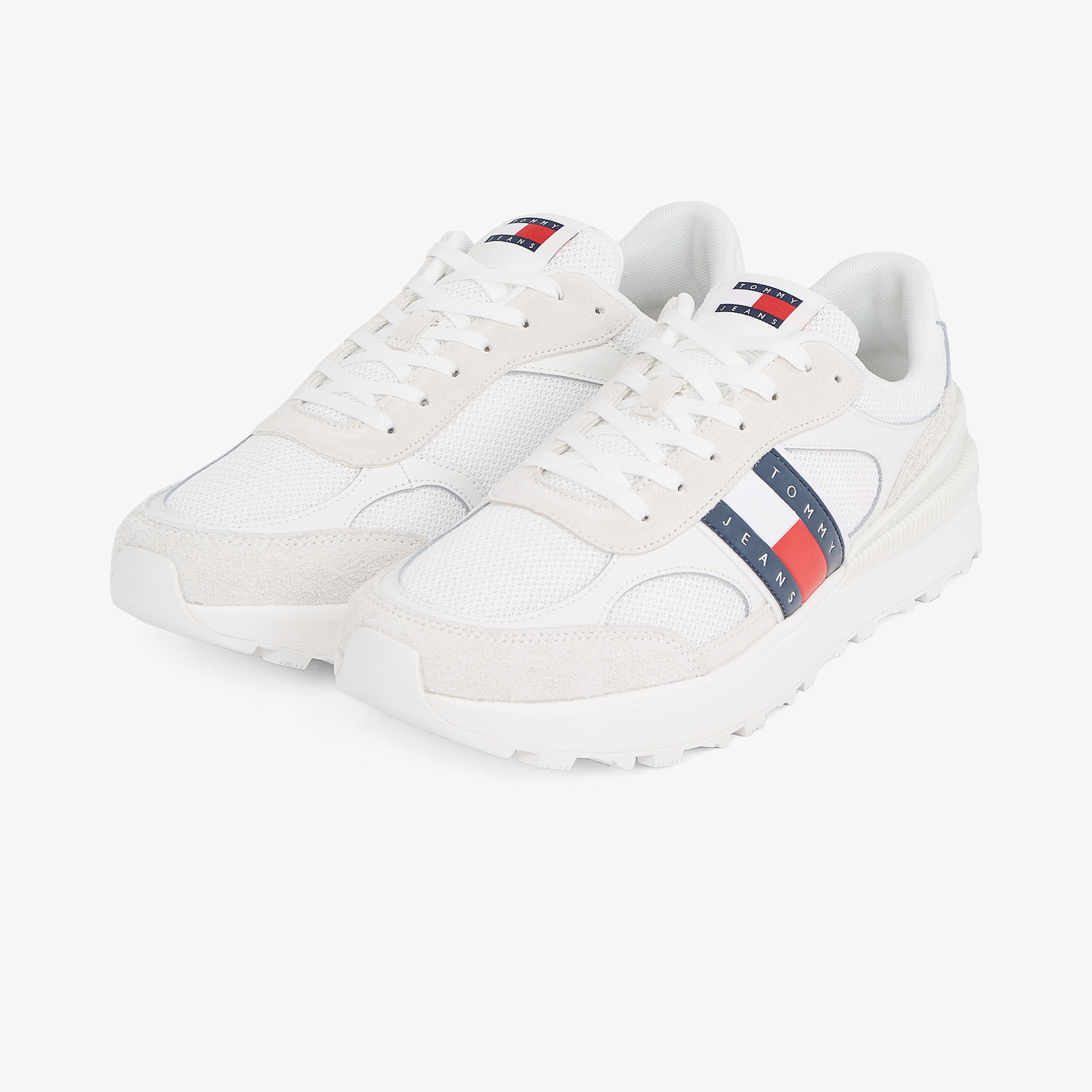 Tommy Hilfiger Technical Runner Ess Erkek Beyaz Sneaker