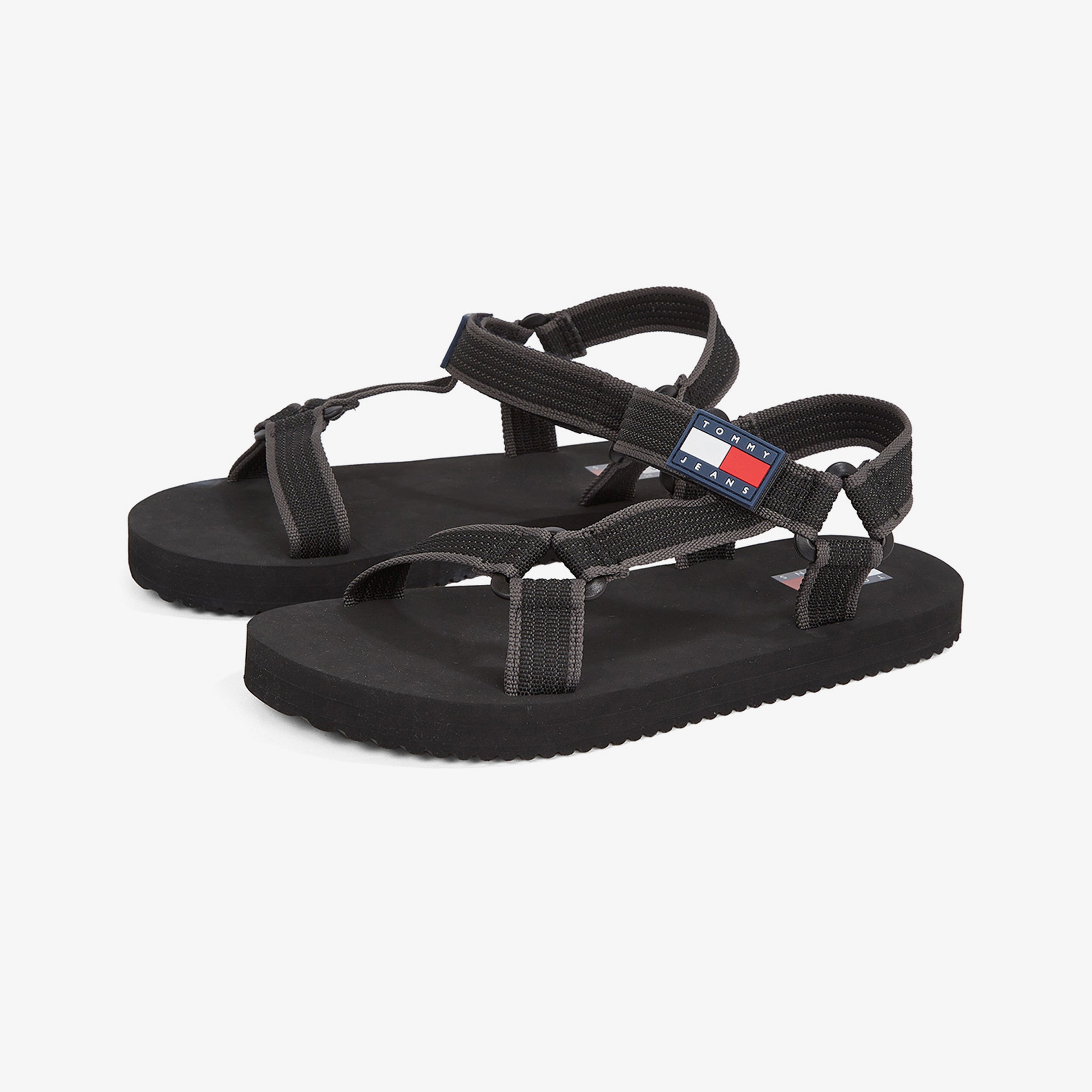 Tommy Hilfiger Casual Erkek Siyah Sandalet