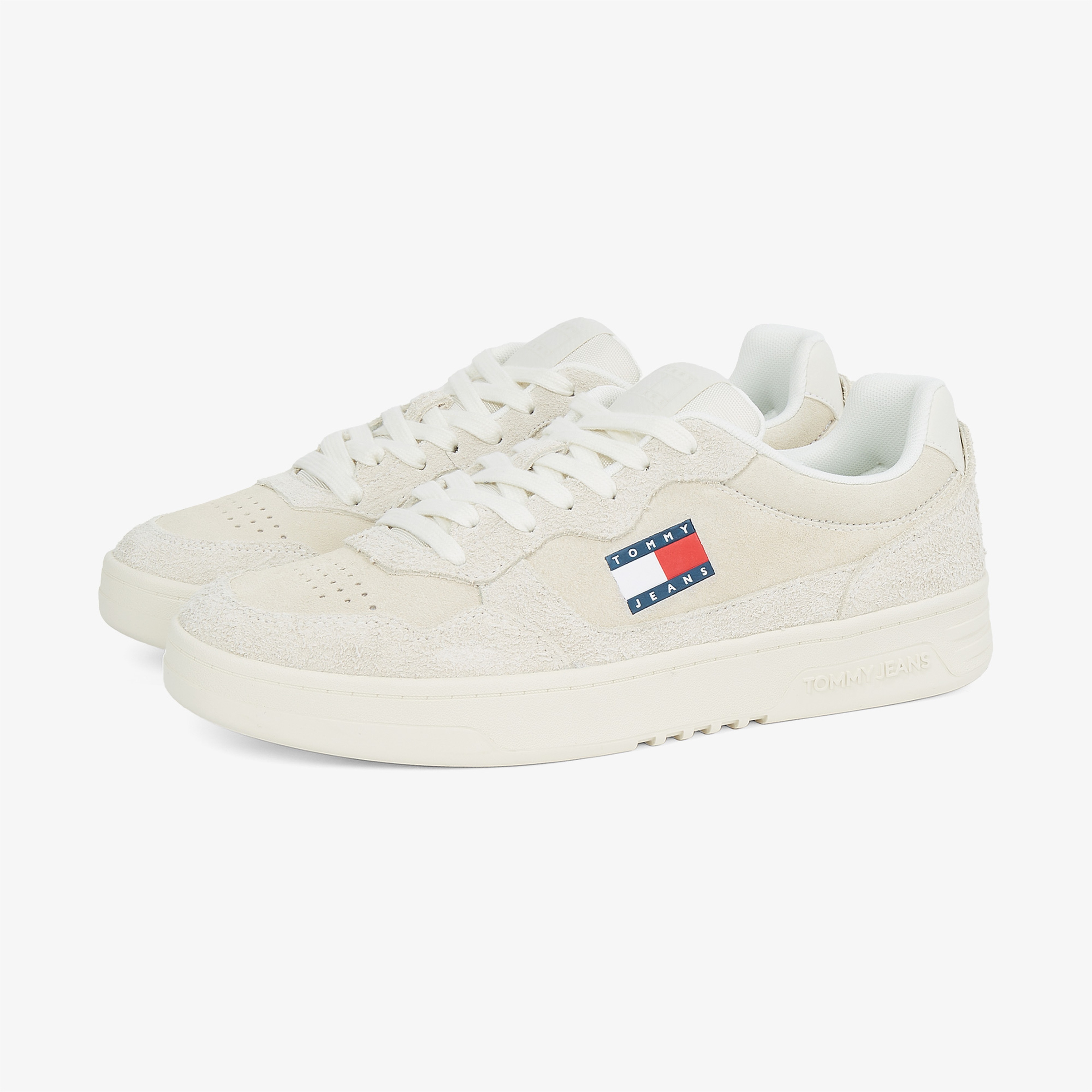 Tommy Hilfiger Cupsole Suede Erkek Bej Sneaker