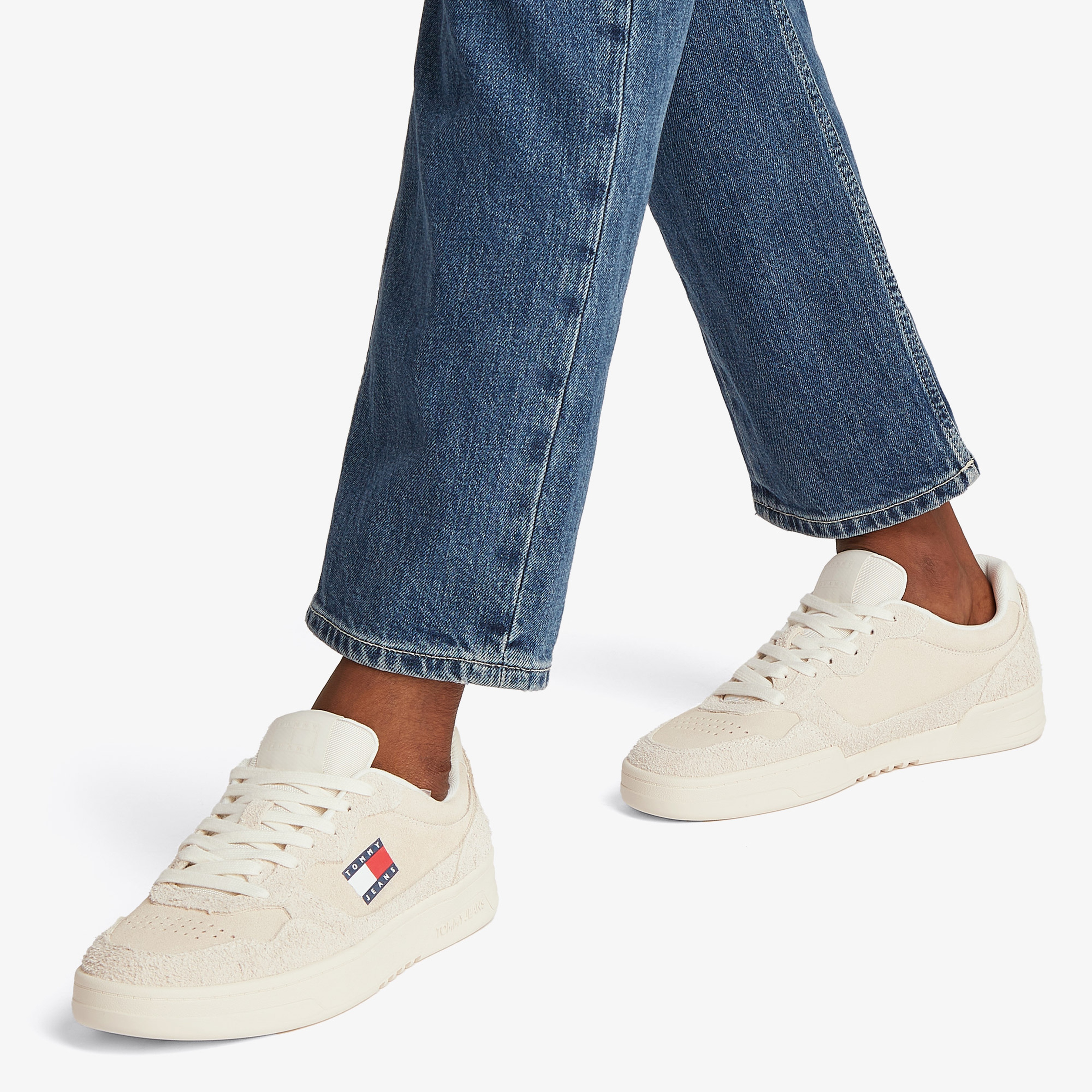 Tommy Hilfiger Cupsole Suede Erkek Bej Sneaker