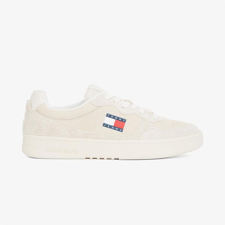 Tommy Hilfiger Cupsole Suede Erkek Bej Sneaker