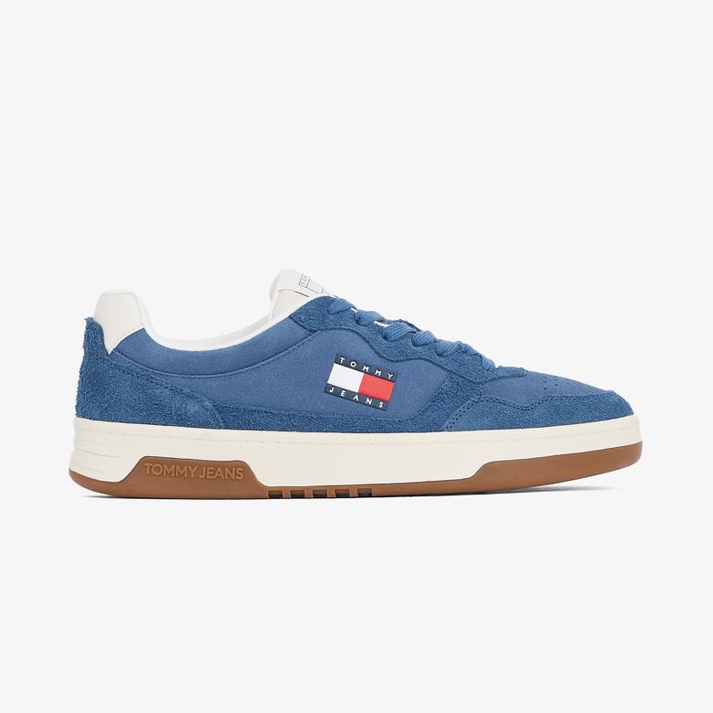Tommy Hilfiger Cupsole Suede Erkek Mavi Sneaker