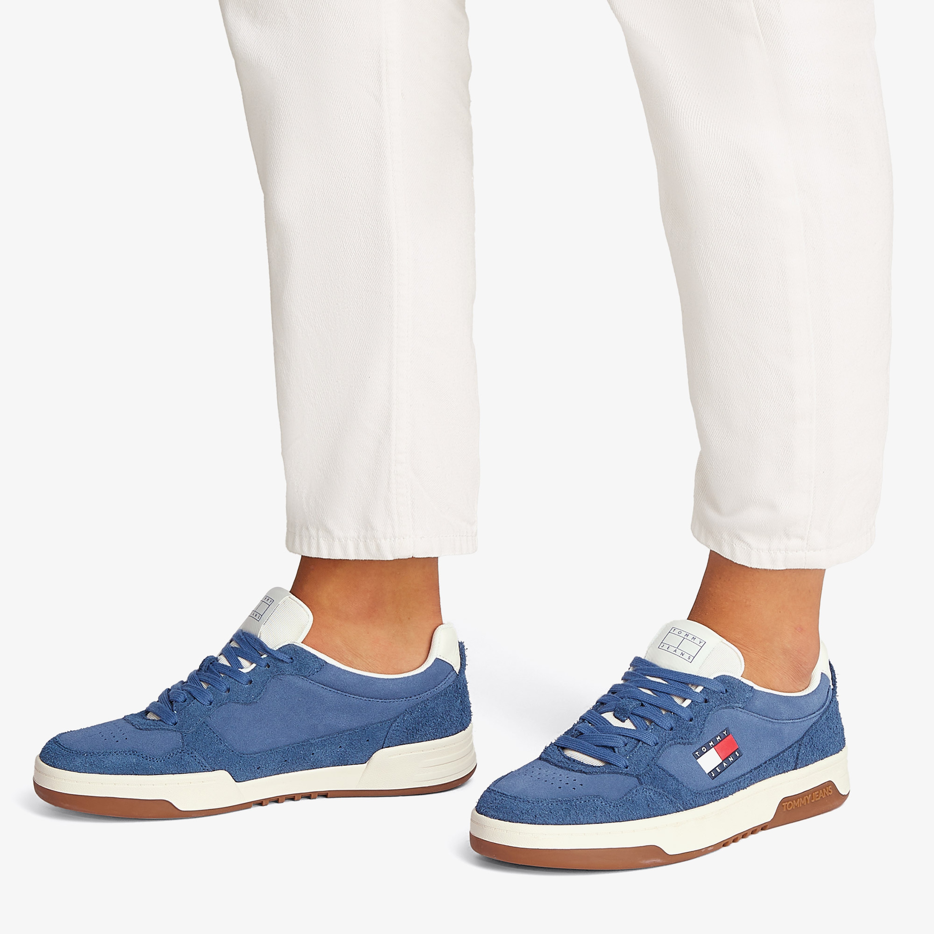 Tommy Hilfiger Cupsole Suede Erkek Mavi Sneaker