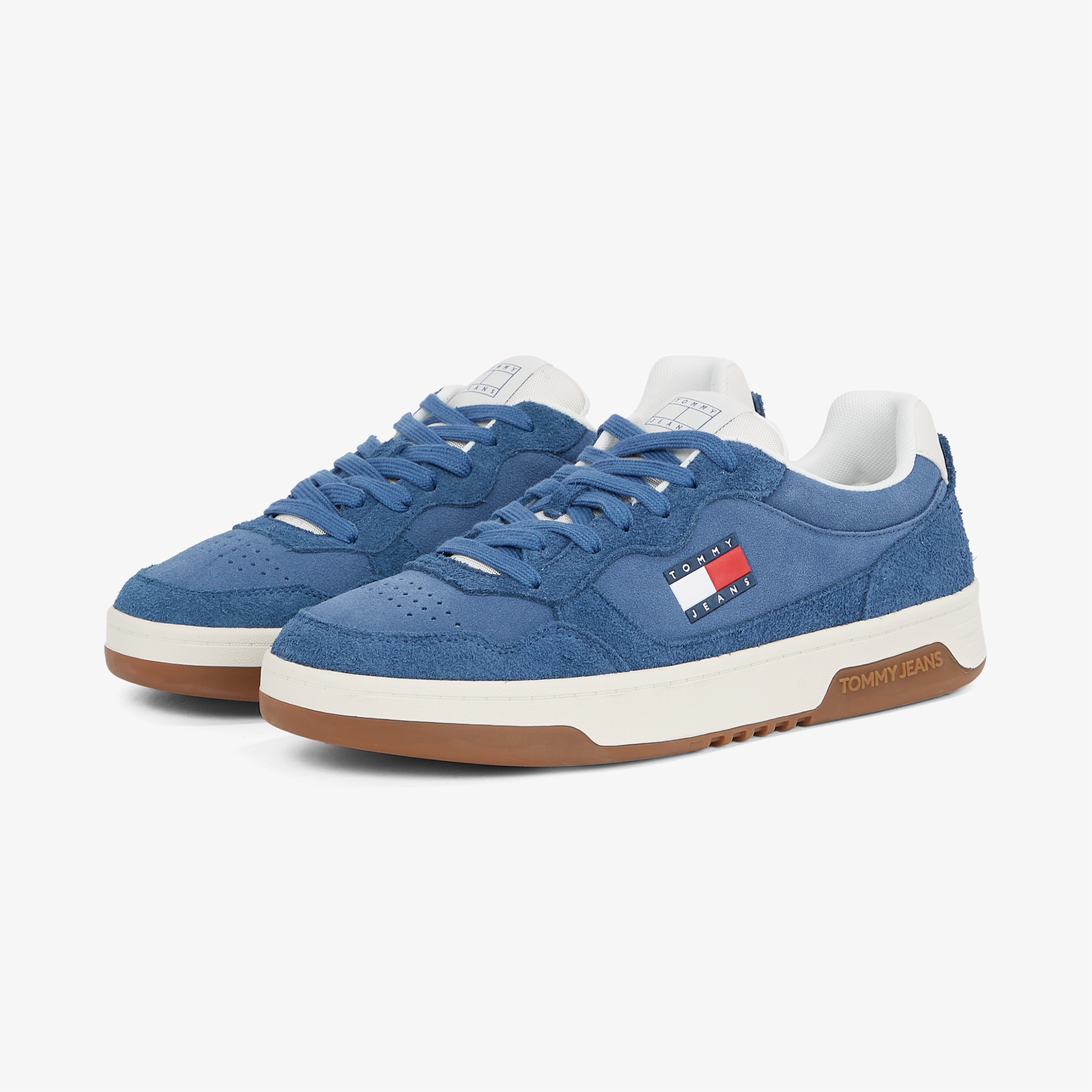 Tommy Hilfiger Cupsole Suede Erkek Mavi Sneaker