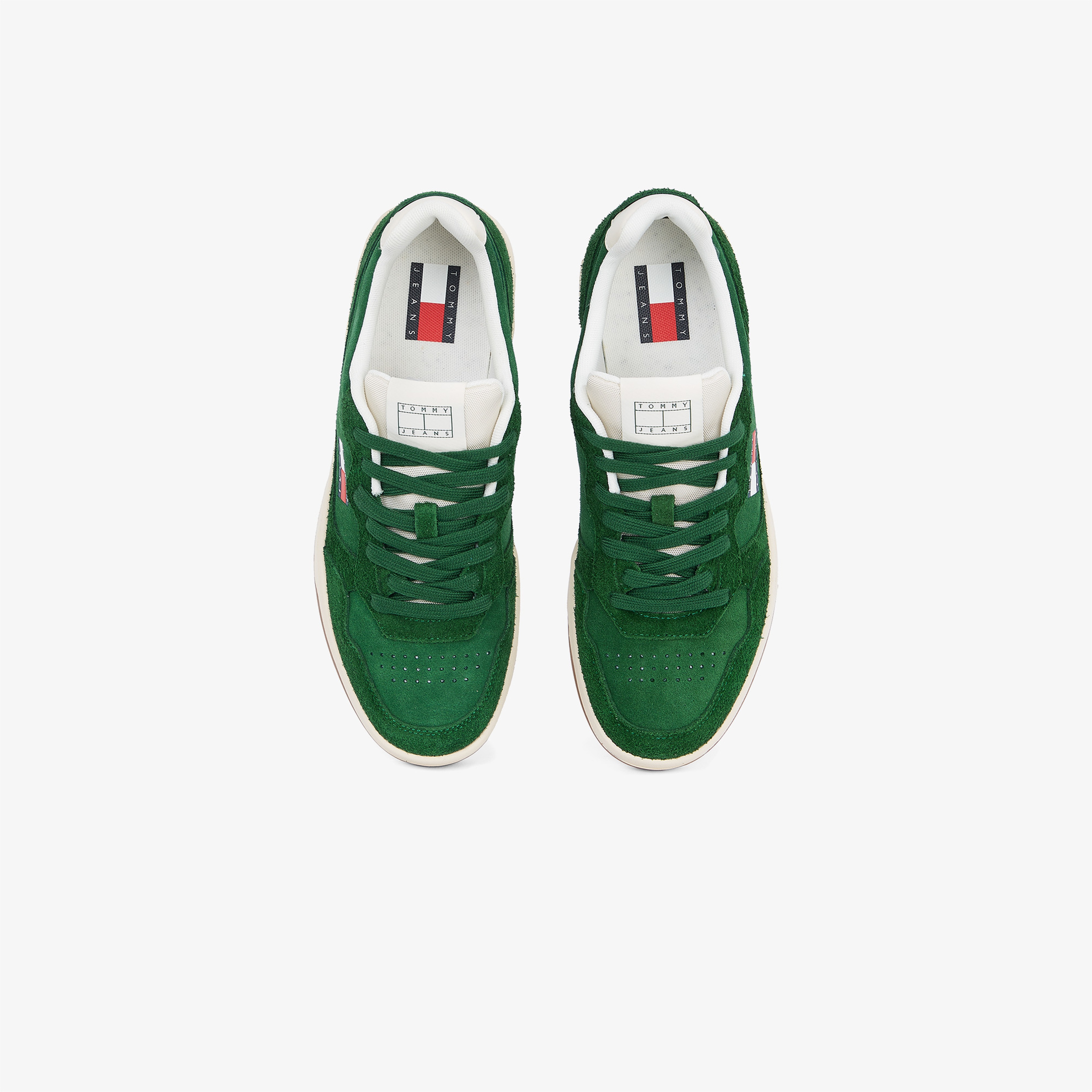 Tommy Hilfiger Cupsole Suede Erkek Yeşil Sneaker