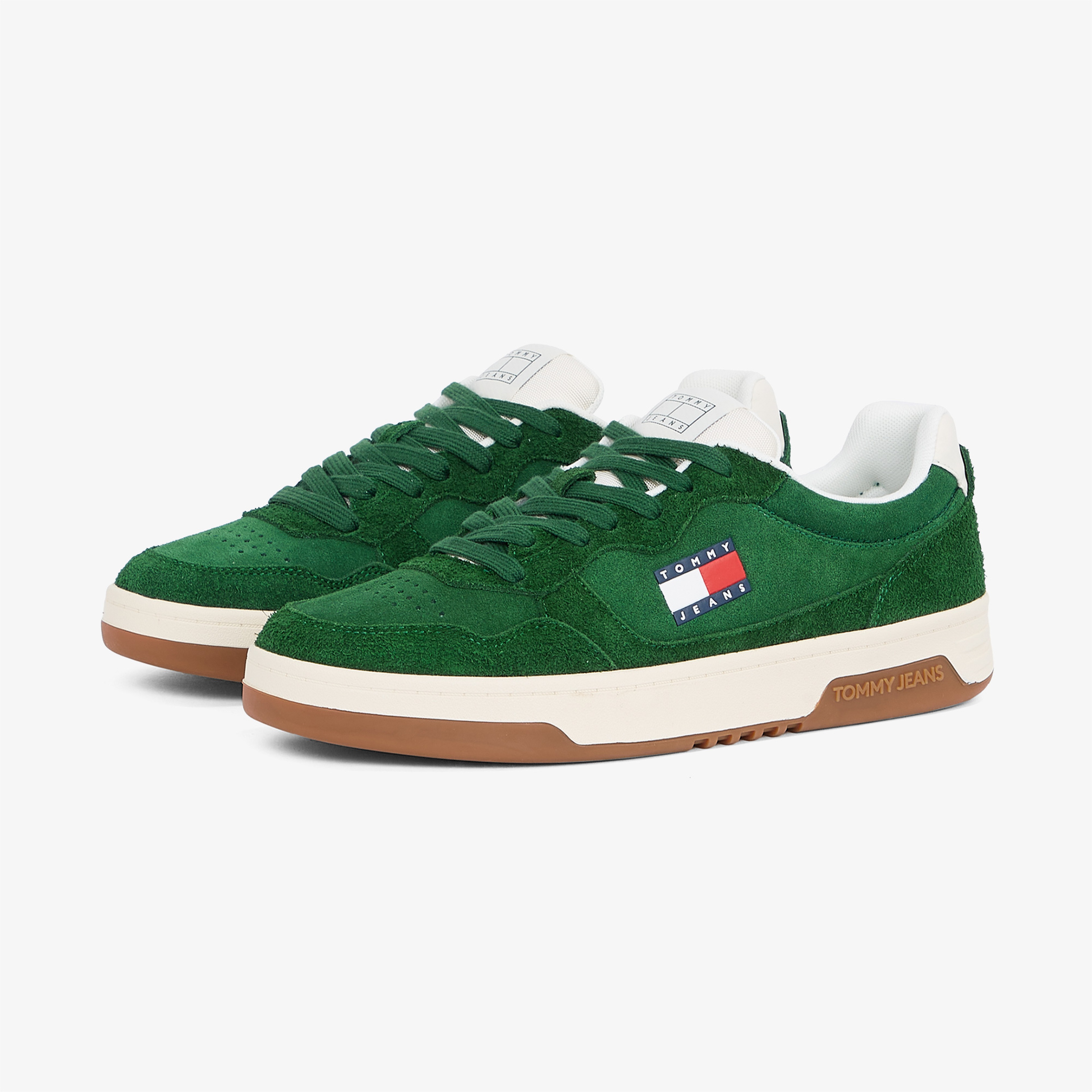 Tommy Hilfiger Cupsole Suede Erkek Yeşil Sneaker