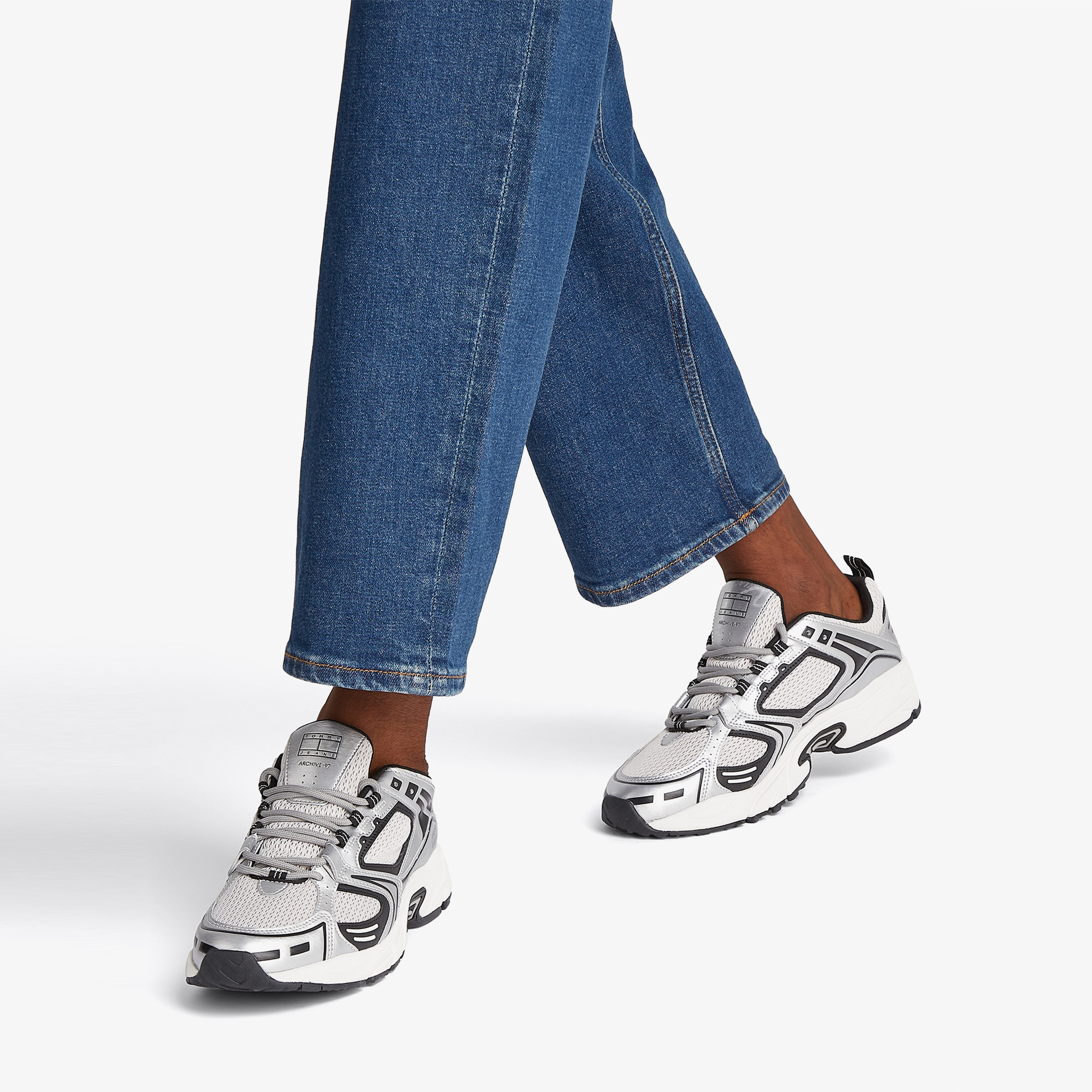 Tommy Hilfiger Archive'97 Metallic Erkek Siyah Sneaker