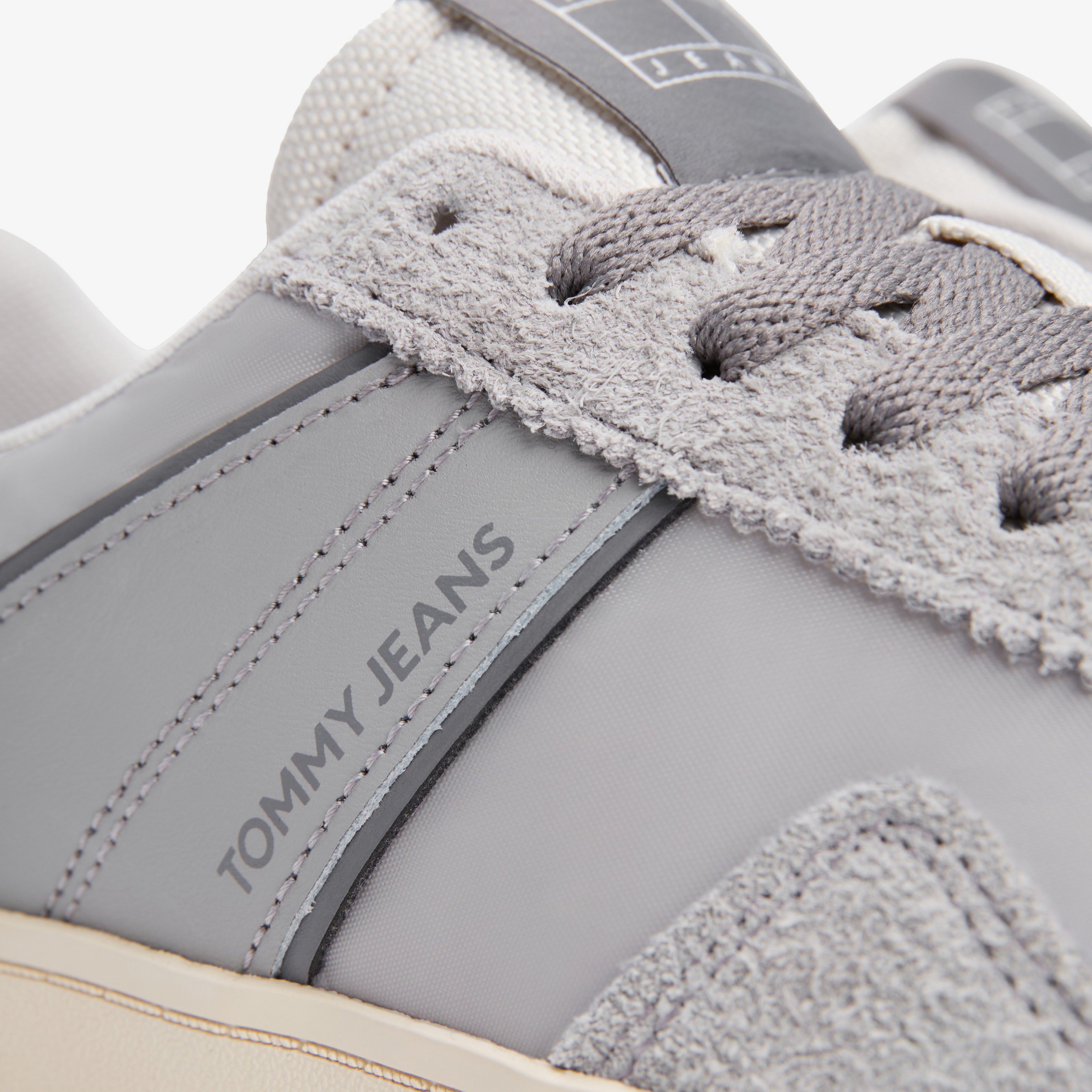 Tommy Hilfiger The Greenwich Mix Media Erkek Gri Sneaker