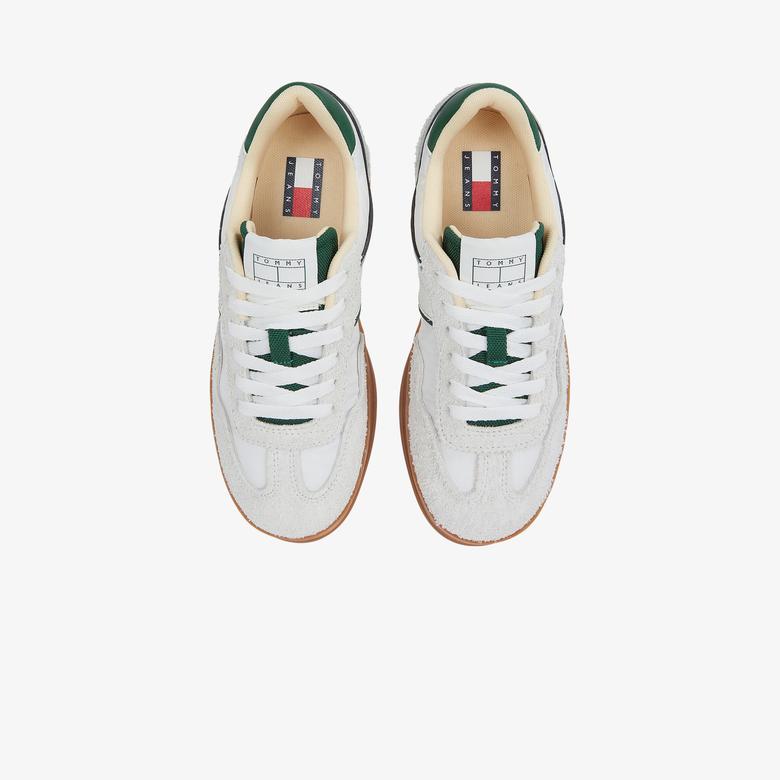 Tommy Hilfiger The Greenwich Mix Media Kadın Beyaz Sneaker