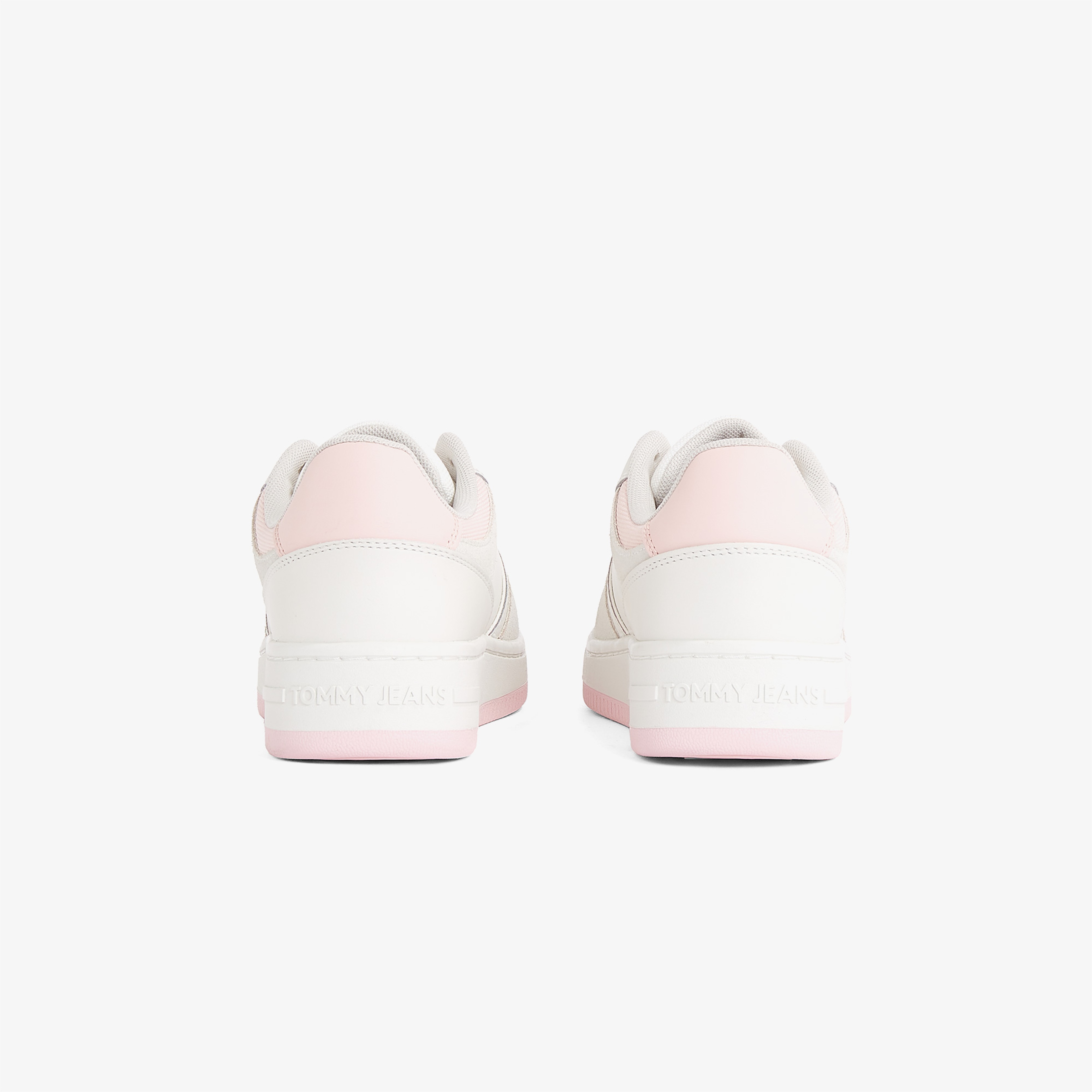 Tommy Hilfiger Retro Basket Washed Suede Kadın Pembe Sneaker