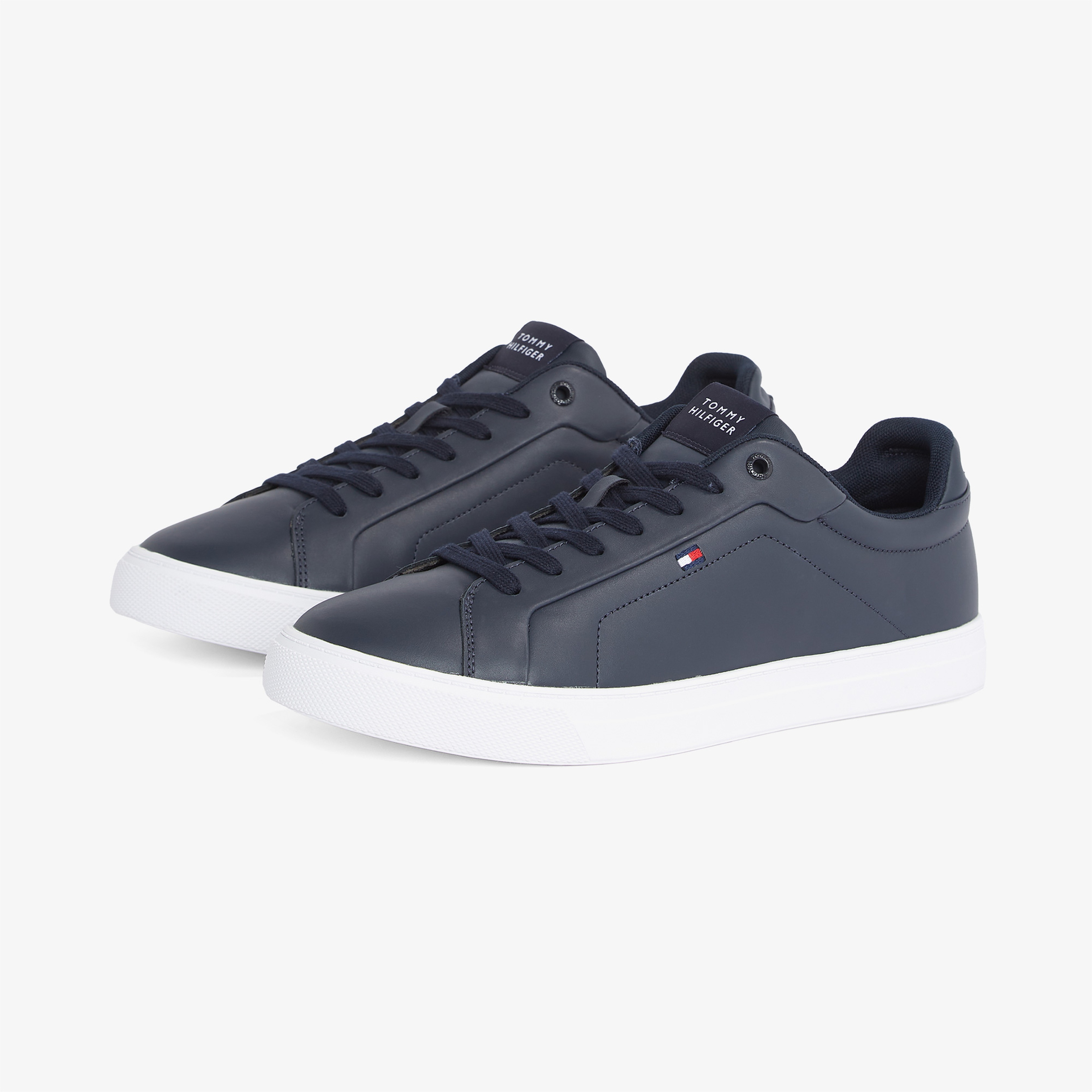 Tommy Hilfiger Icon Court Flag Ess Erkek Mavi Sneaker