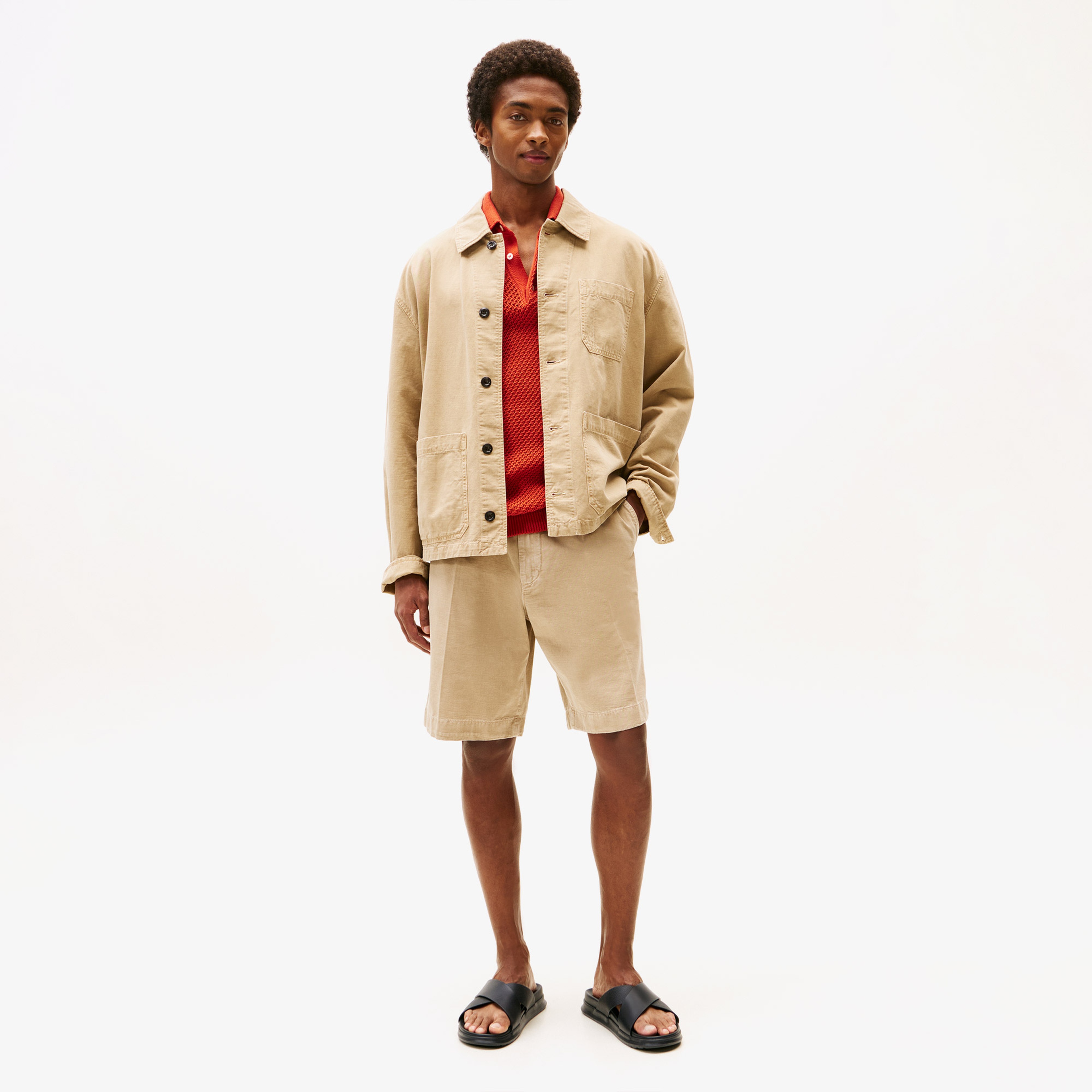 Tommy Hilfiger Density Sand Erkek Siyah Sandalet