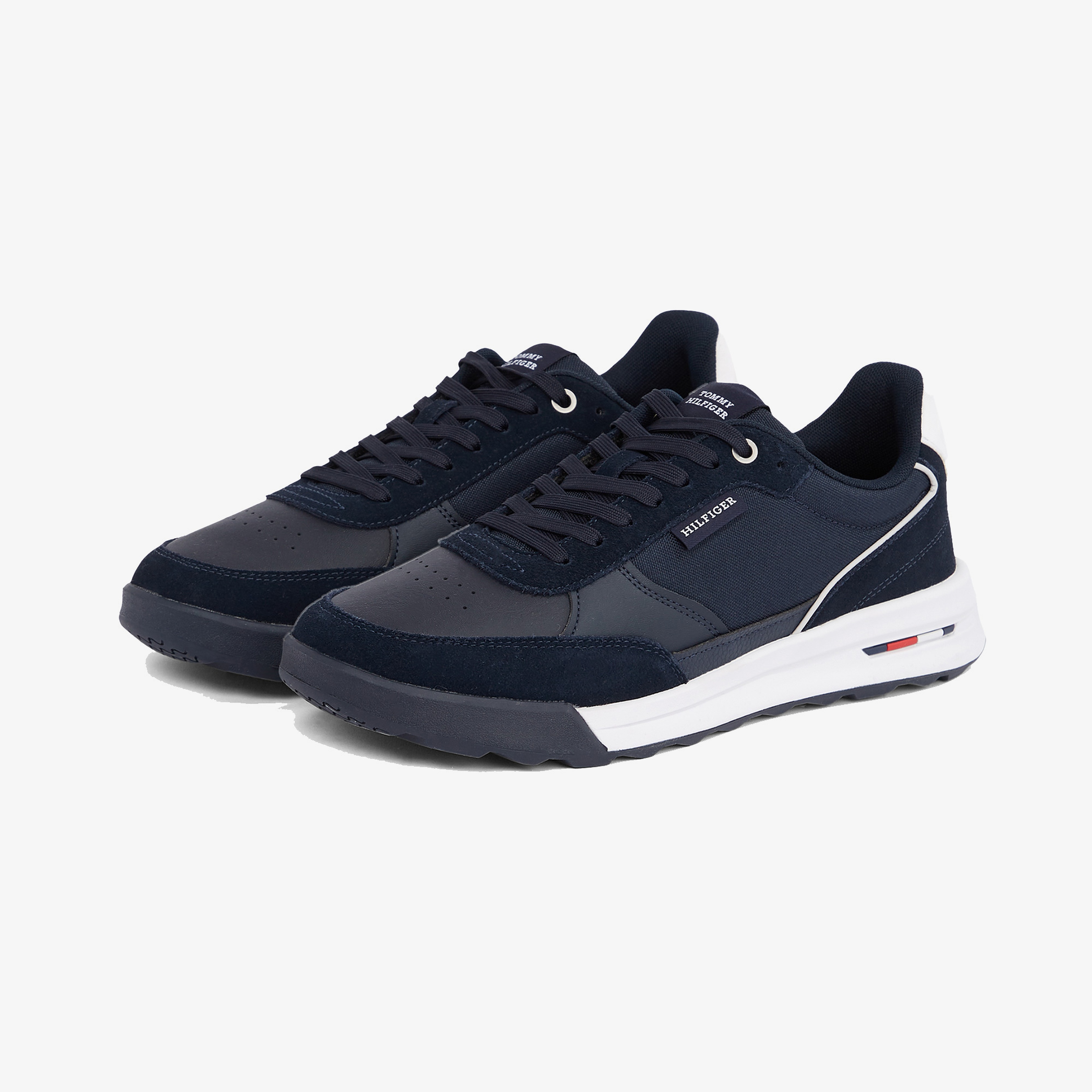 Tommy Hilfiger Retro Runner Mix Rwb Erkek Lacivert Sneaker