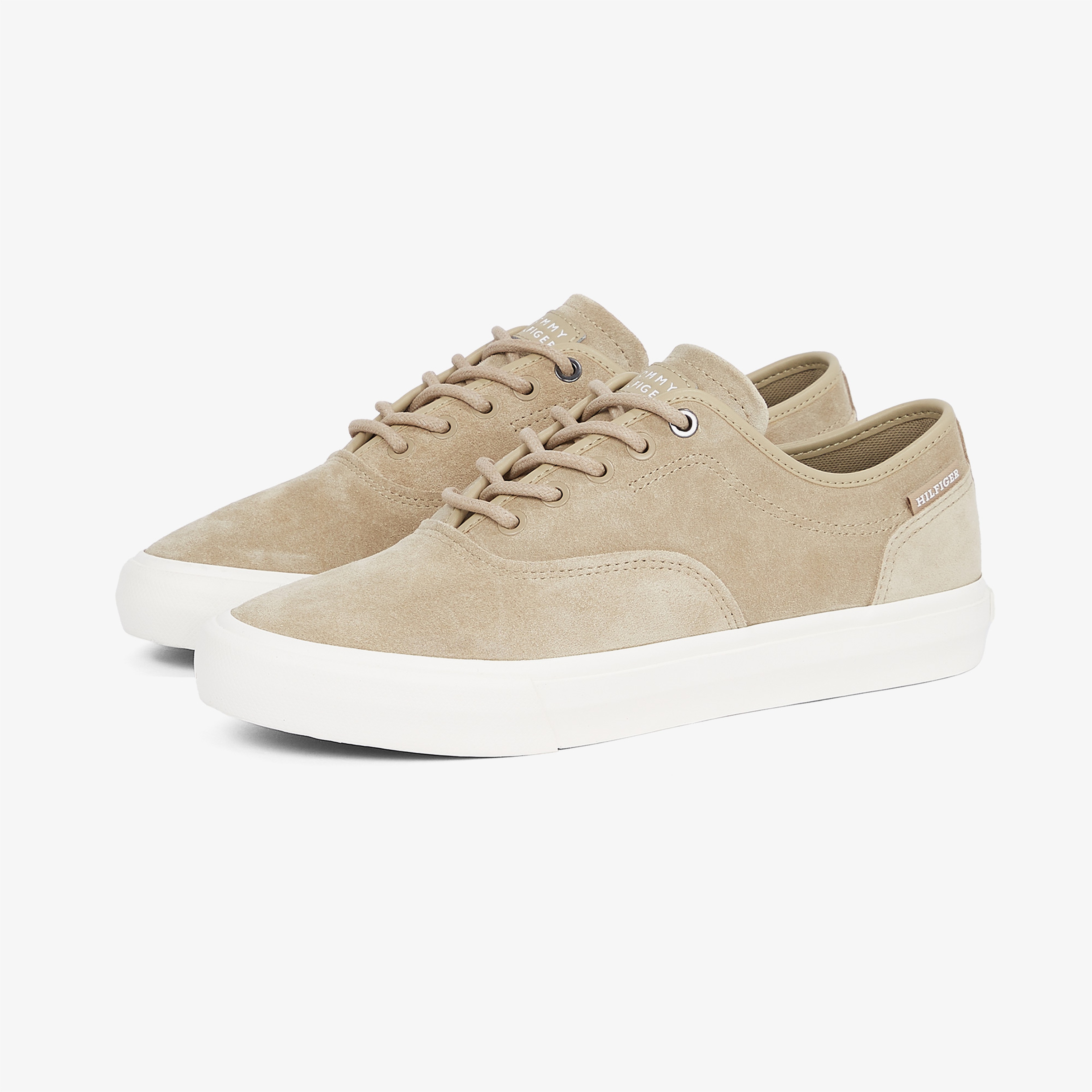 Tommy Hilfiger Low Oxford Suede Erkek Bej Sneaker