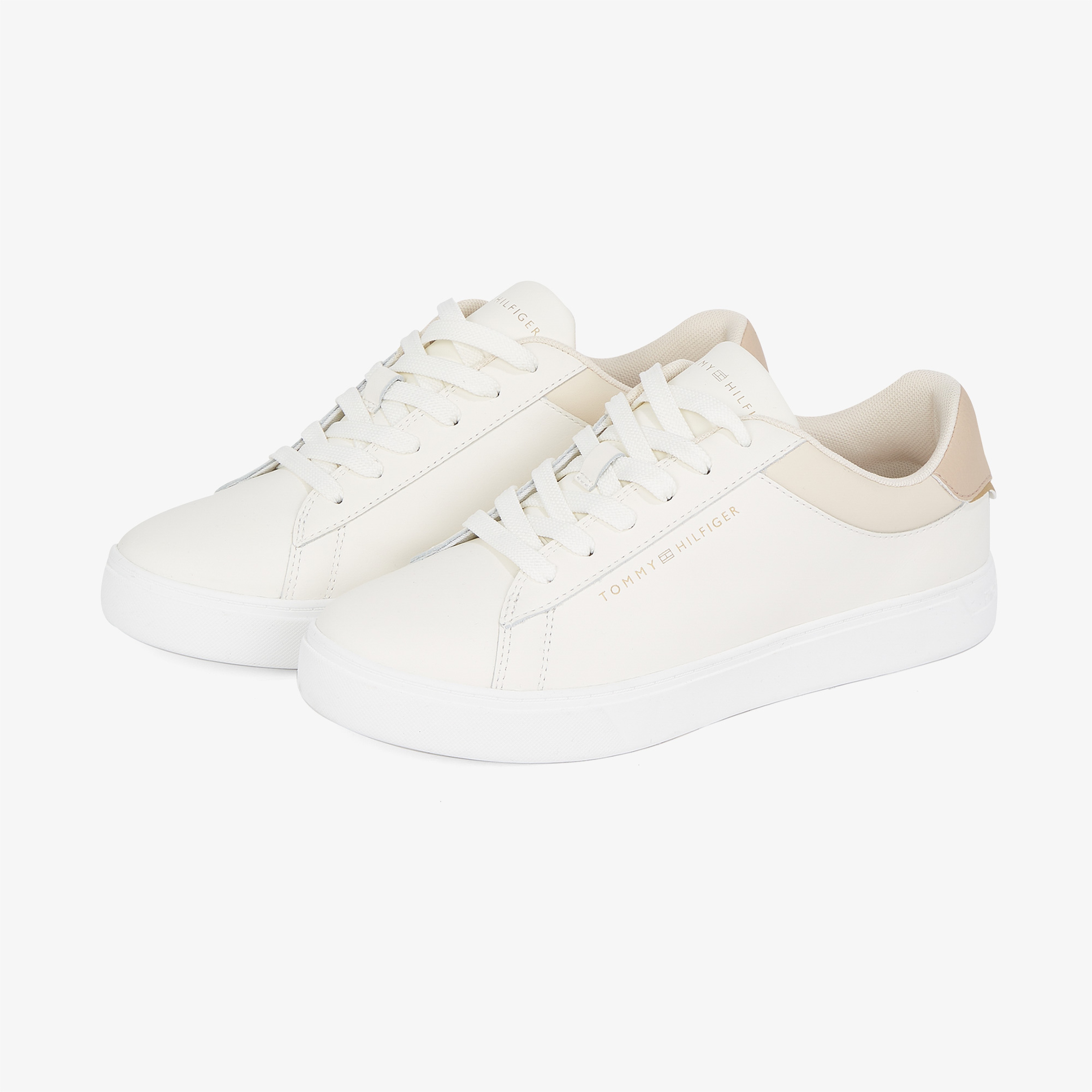 Tommy Hilfiger Essential Court Kadın Bej Sneaker