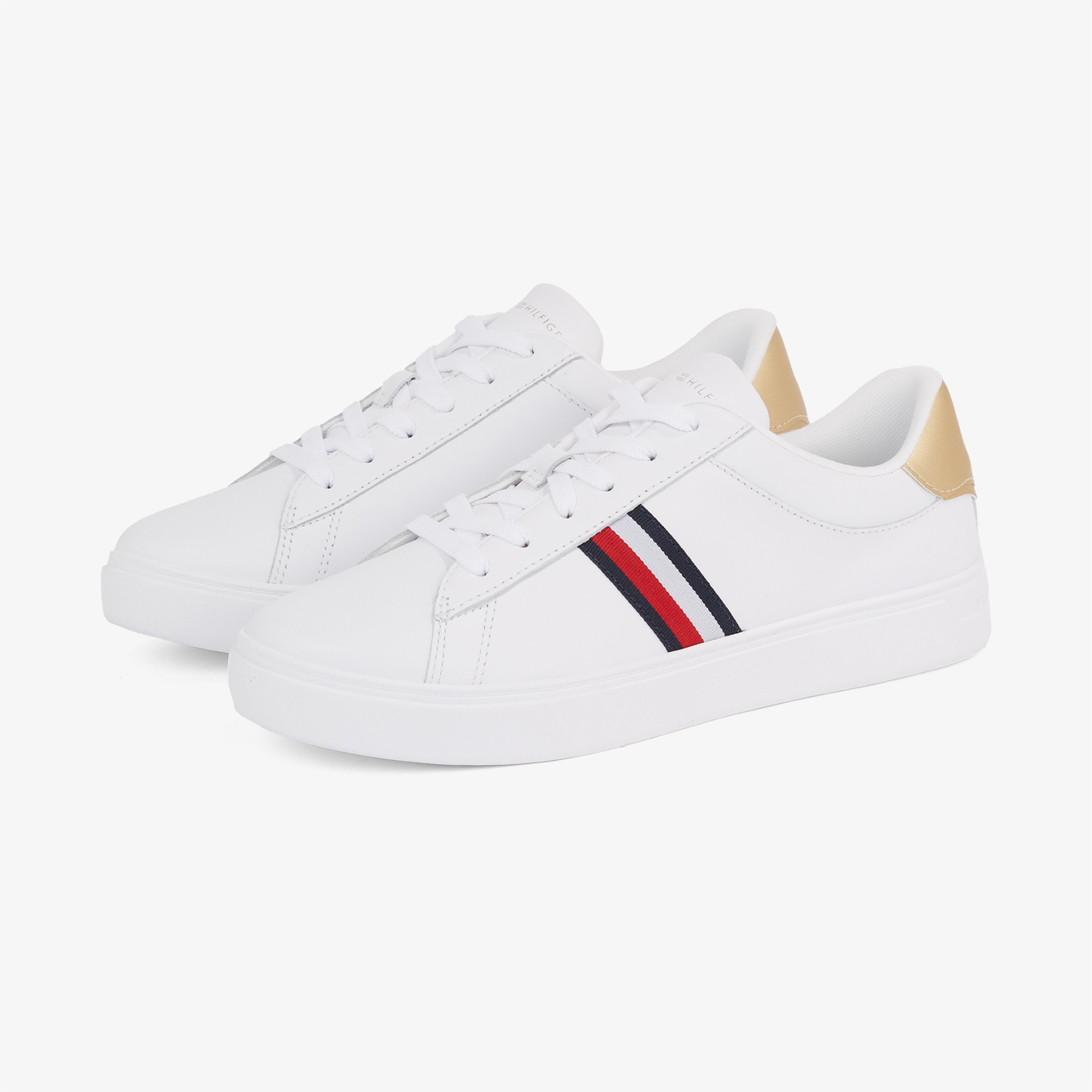 Tommy Hilfiger Essential Court Strps Kadın Beyaz Sneaker