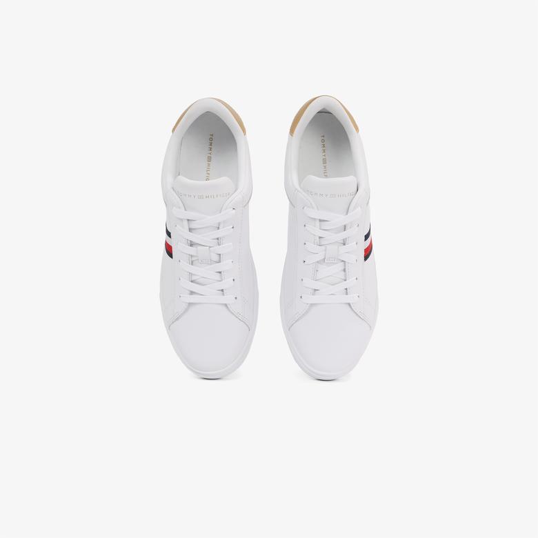 Tommy Hilfiger Essential Court Strps Kadın Beyaz Sneaker