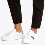Tommy Hilfiger Essential Court Strps Kadın Beyaz Sneaker