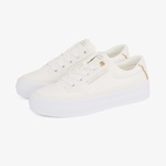 Tommy Hilfiger Essential Vulc Textile Kadın Beyaz Sneaker