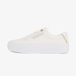 Tommy Hilfiger Essential Vulc Textile Kadın Beyaz Sneaker