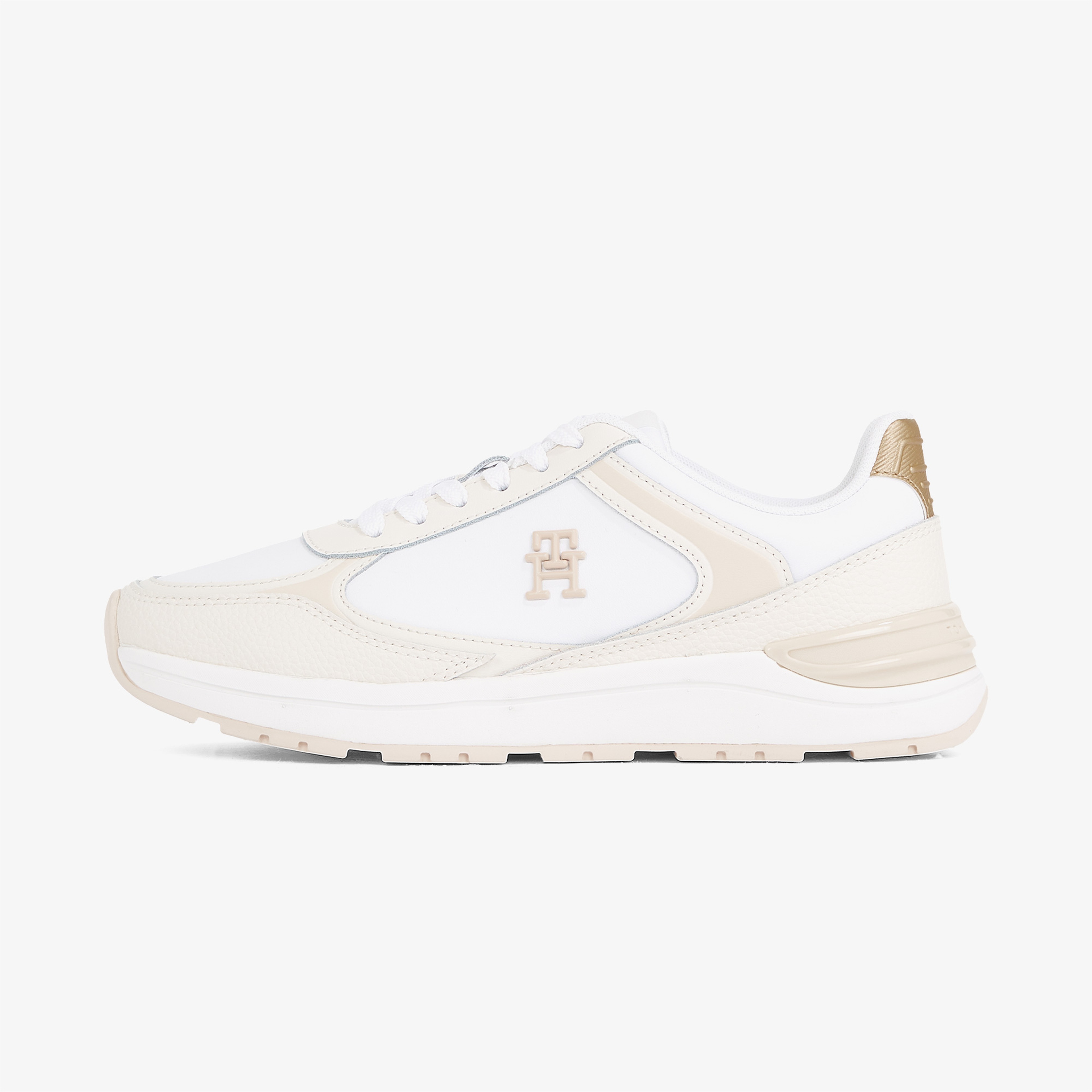 Tommy Hilfiger Casual Fashion Runner Lthr Kadın Beyaz Sneaker