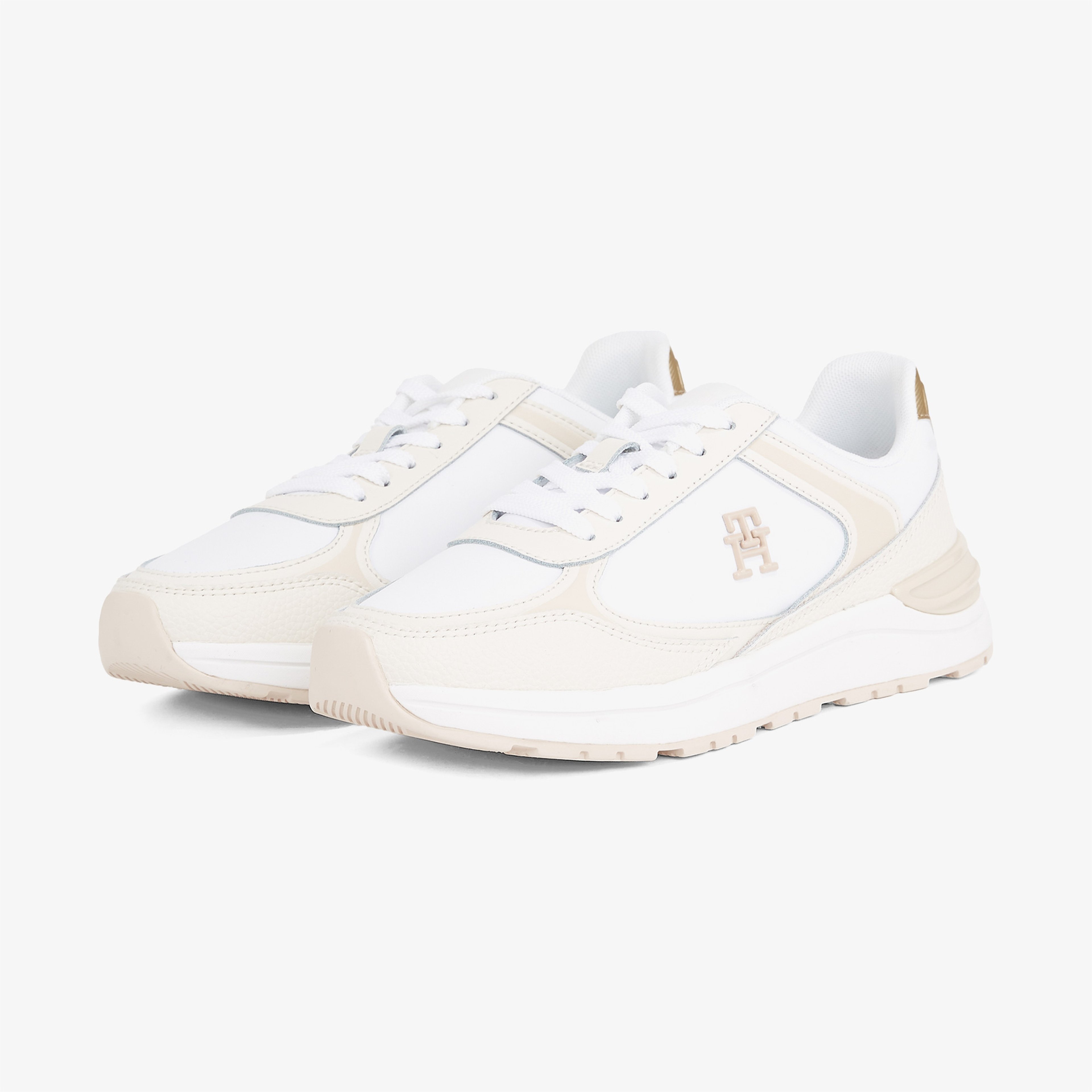 Tommy Hilfiger Casual Fashion Runner Lthr Kadın Beyaz Sneaker