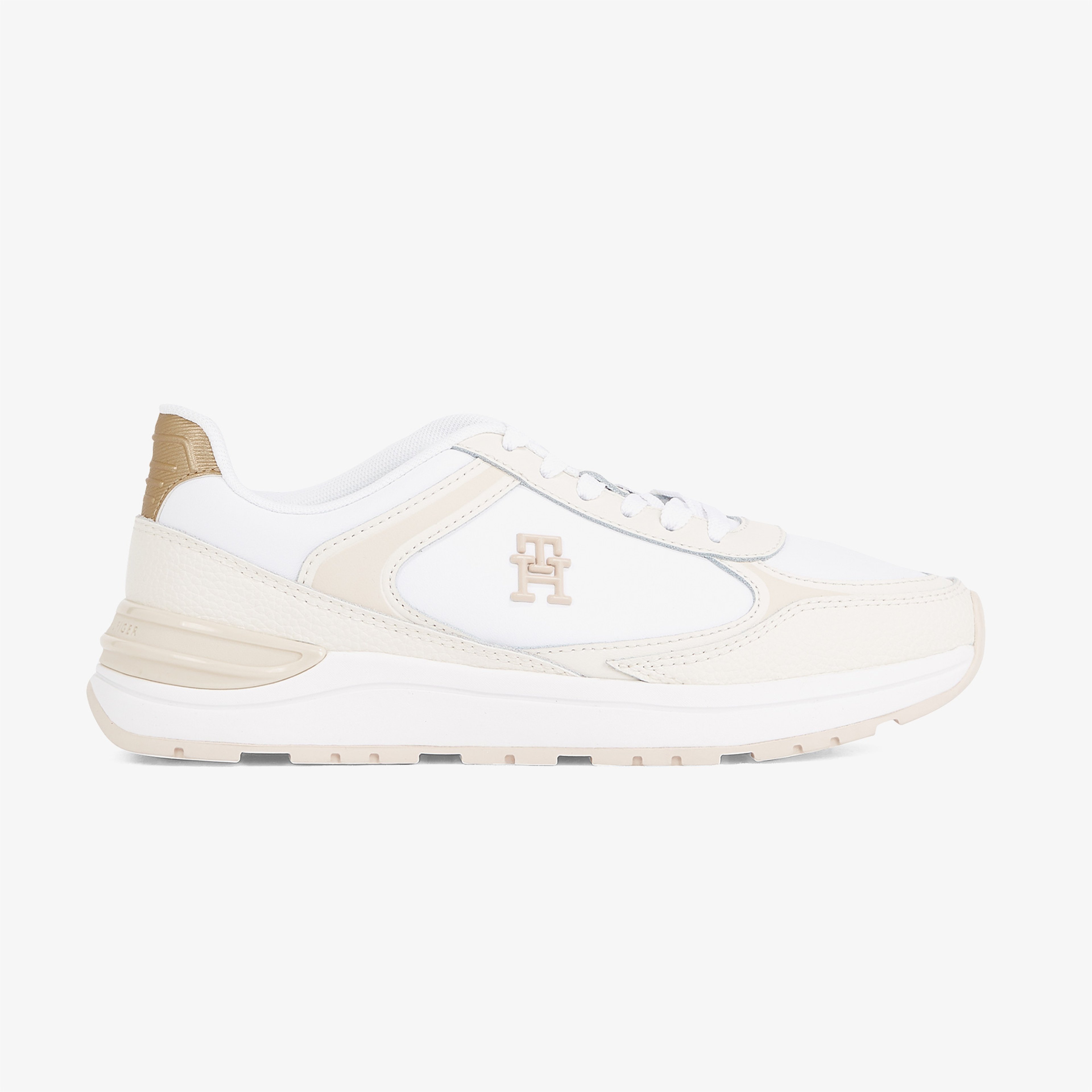 Tommy Hilfiger Casual Fashion Runner Lthr Kadın Beyaz Sneaker