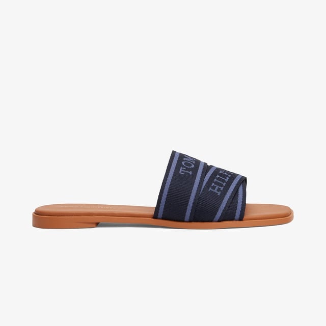 Tommy Hilfiger Webbing Kadın Lacivert Sandalet - Görsel 2
