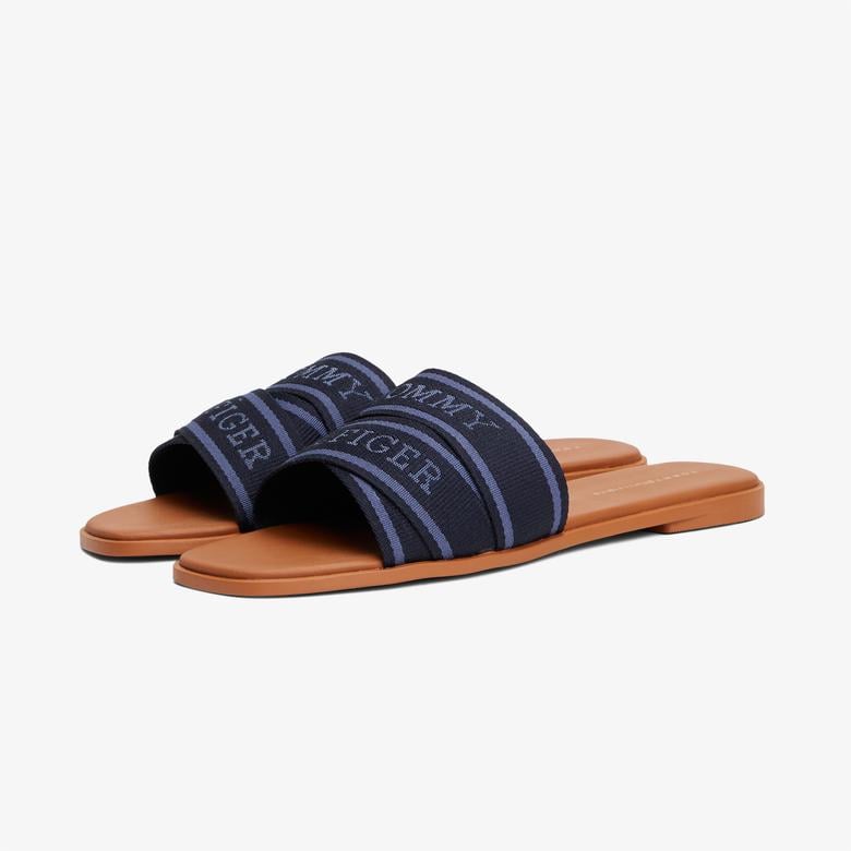 Tommy Hilfiger Webbing Kadın Lacivert Sandalet