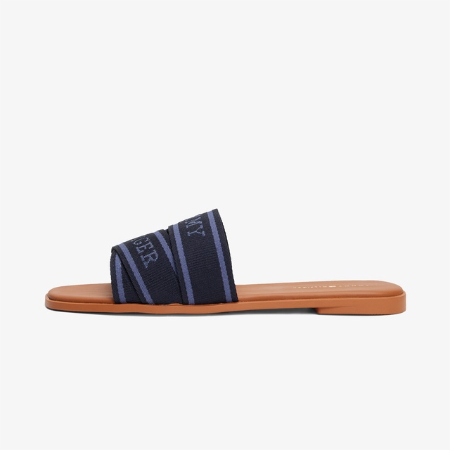Tommy Hilfiger Webbing Kadın Lacivert Sandalet - Görsel 5