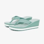 Tommy Hilfiger Stripes Wedge Beach Kadın Yeşil Terlik