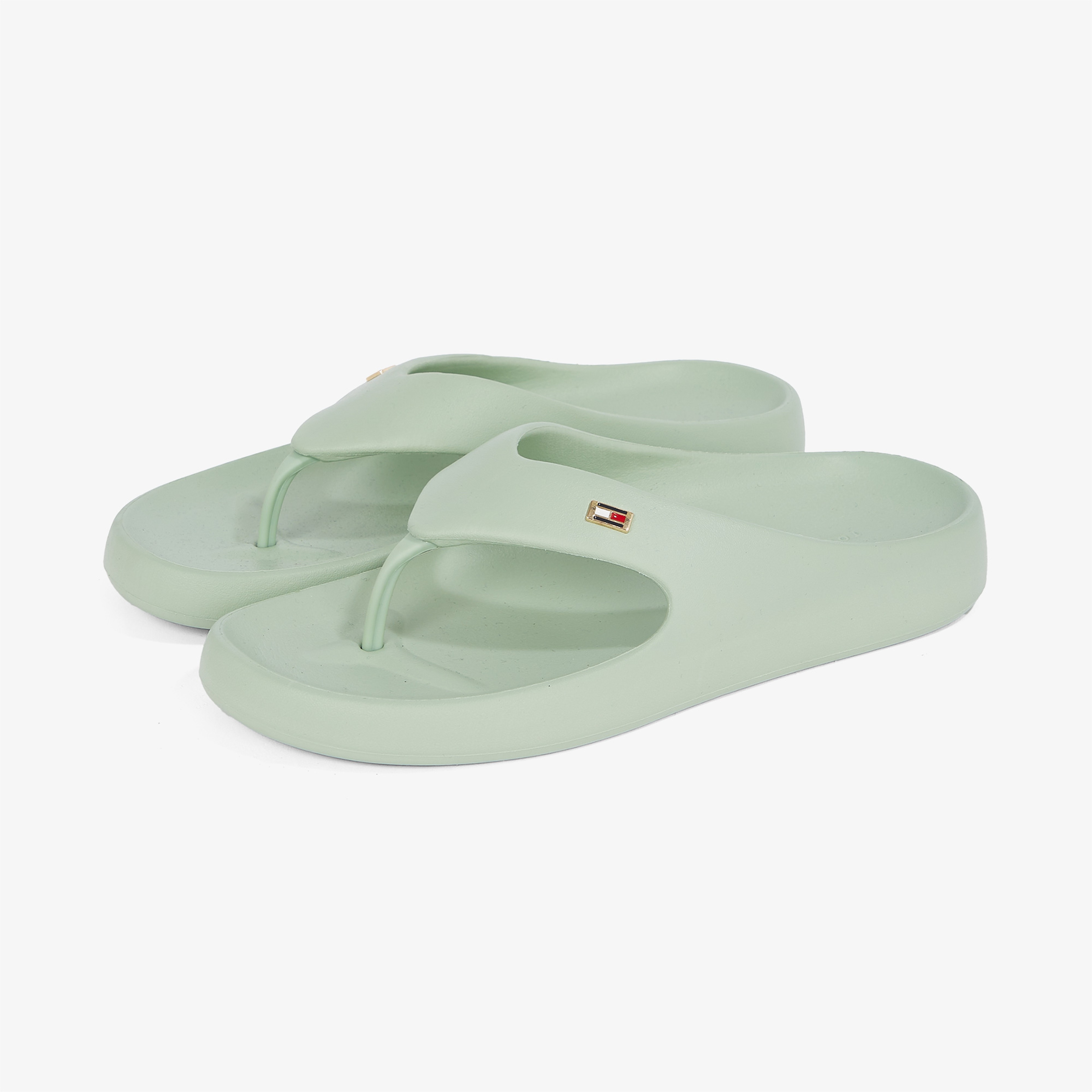Tommy Hilfiger Comfort Beach Kadın Yeşil Terlik