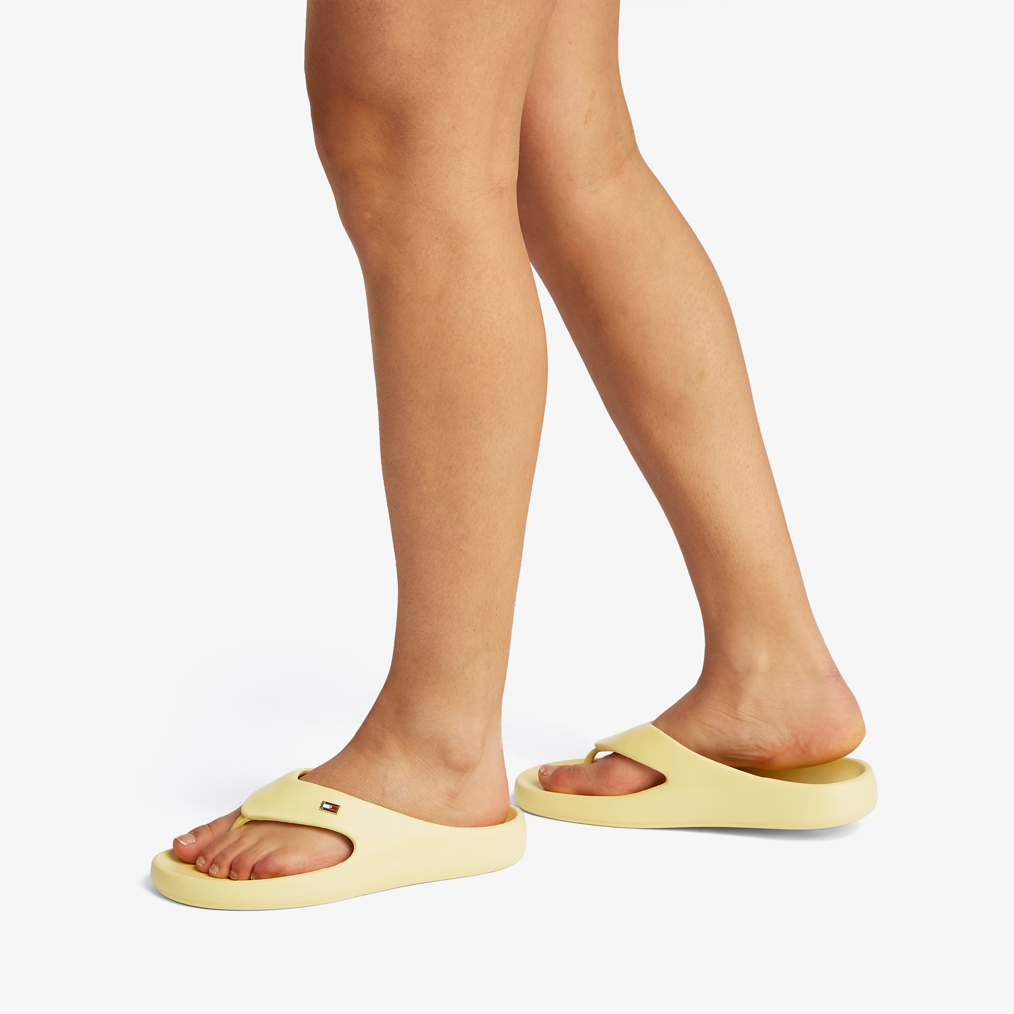 Tommy Hilfiger Comfort Beach Kadın Sarı Terlik