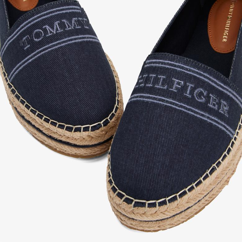 Tommy Hilfiger Denim Platform Kadın Lacivert Günlük Ayakkabı