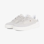 Tommy Hilfiger Essent Basket Metallic Kadın Gri Sneaker