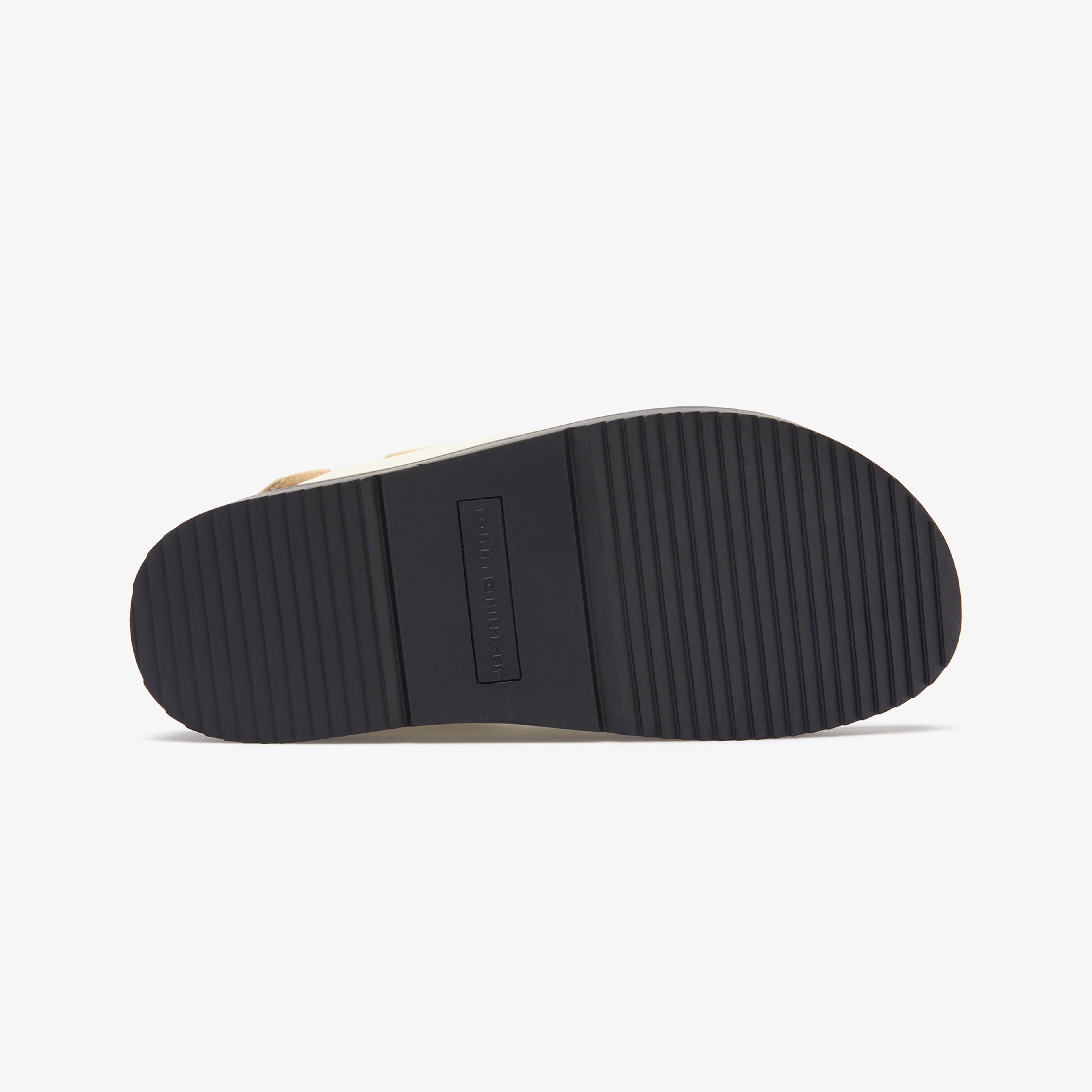 Tommy Hilfiger Leather Sporty Kadın Bej Sandalet