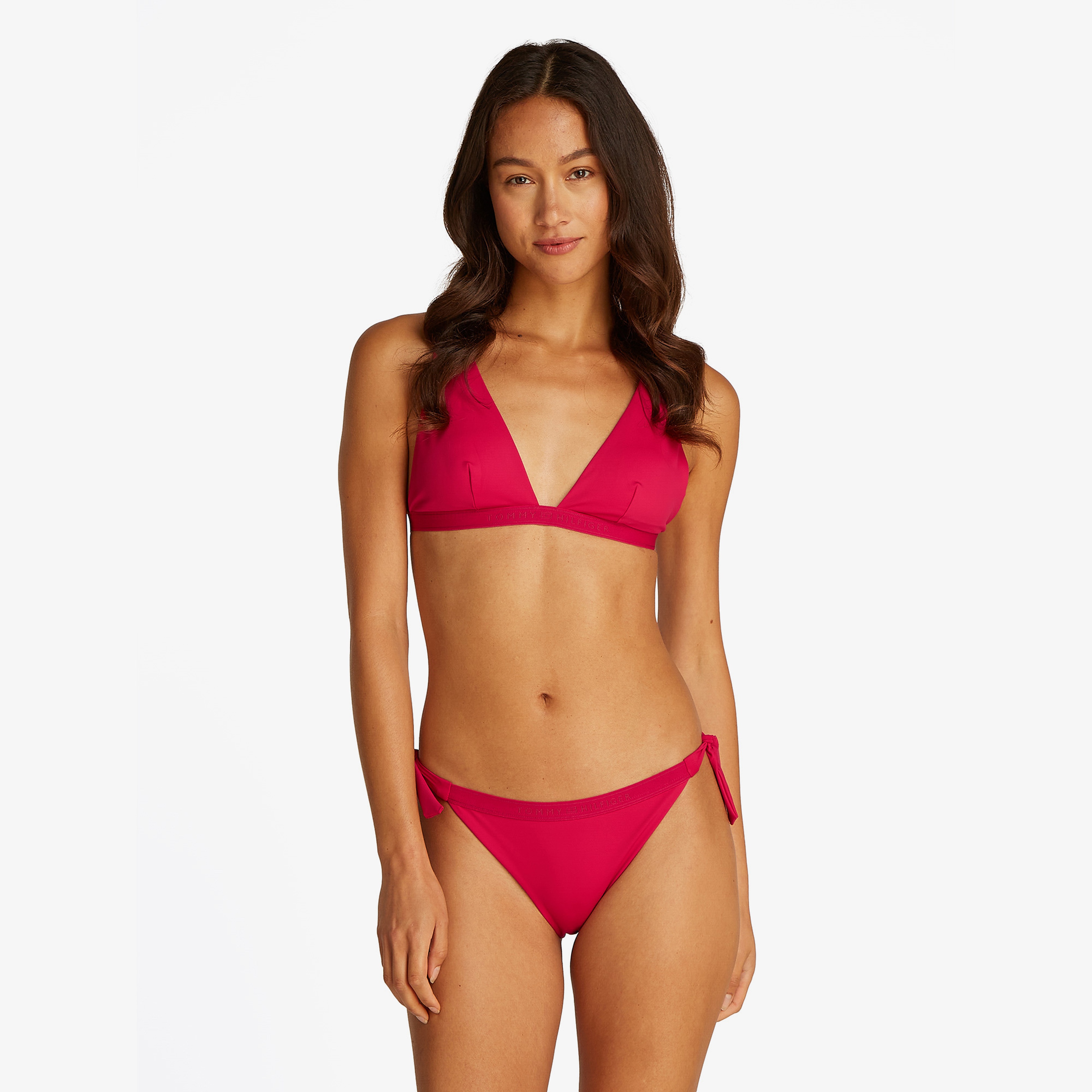 Tommy Hilfiger Side Tie Kadın Pembe Bikini Altı
