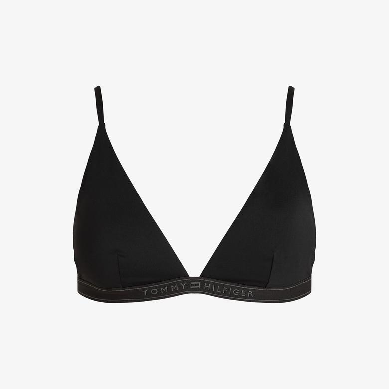 Tommy Hilfiger Triangle Fixed Rp Kadın Siyah Bikini Üstü