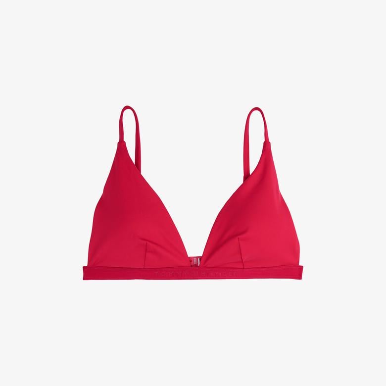 Tommy Hilfiger Triangle Fixed Rp Kadın Pembe Bikini Üstü